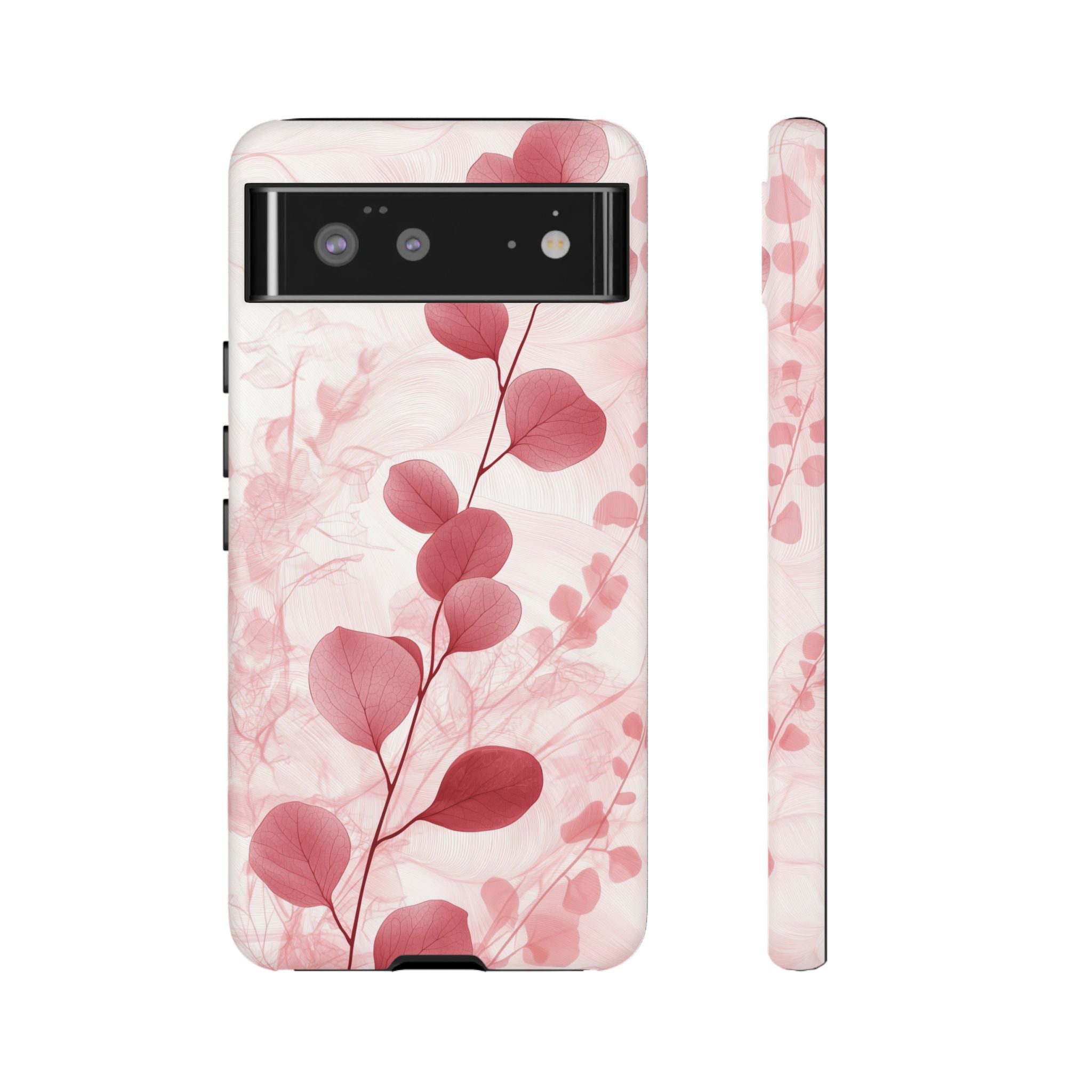 Pink Botanical Floral Eucalyptus Google Pixel Phone Case