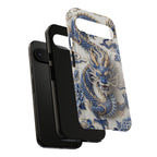 Asian Zodiac Dragon Google Pixel Phone Case | Blue & White Porcelain Luxury Protective Case | Year of the Dragon Gift