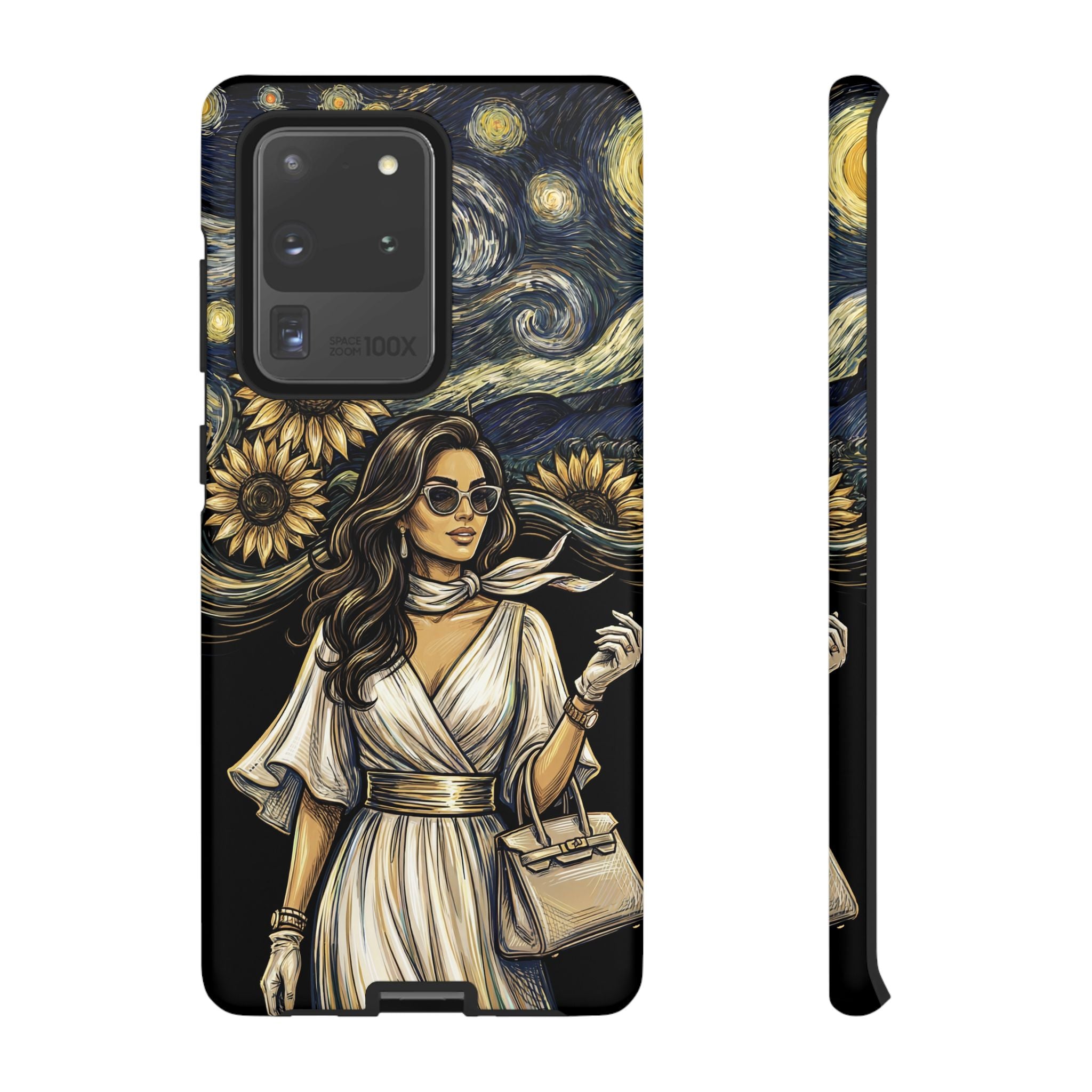 Van Gogh Night Sunflowers Samsung Galaxy Phone Case | Chic Woman Art