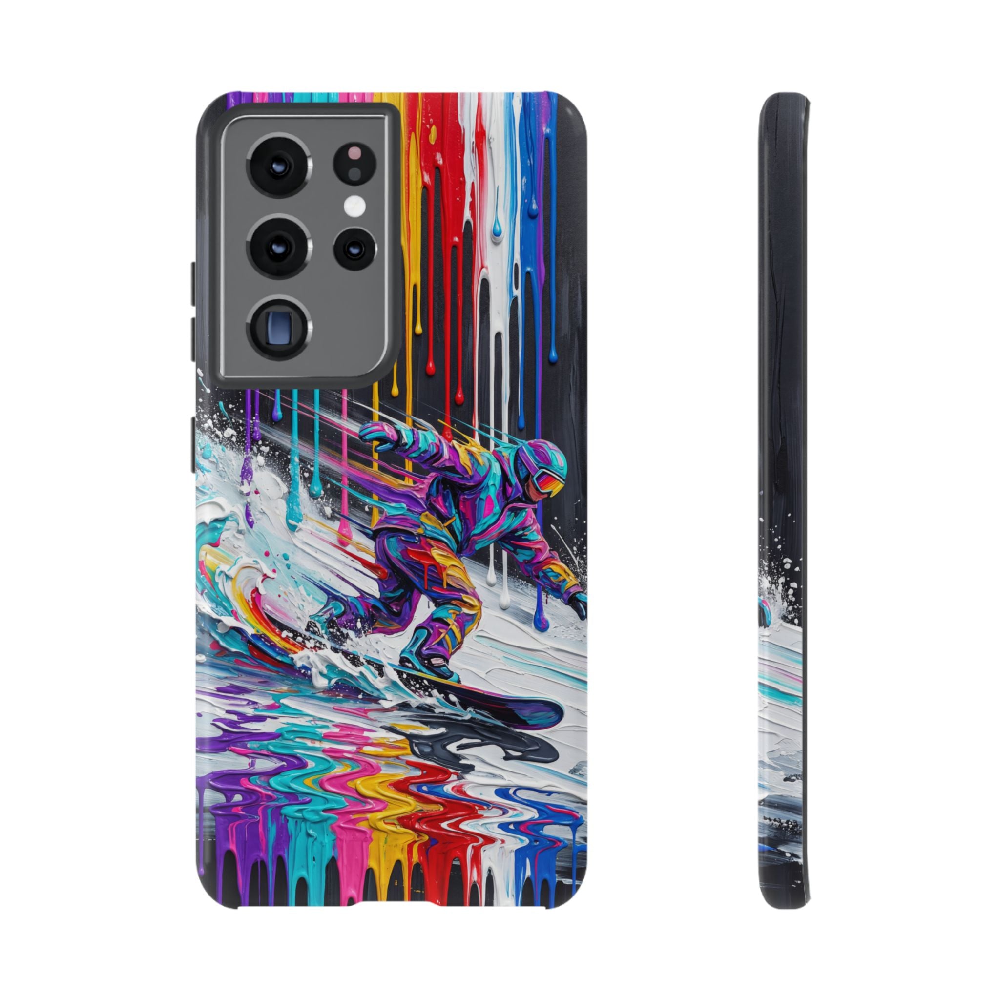 Colourful Snowboarder Art  Samsung Galaxy Phone Case