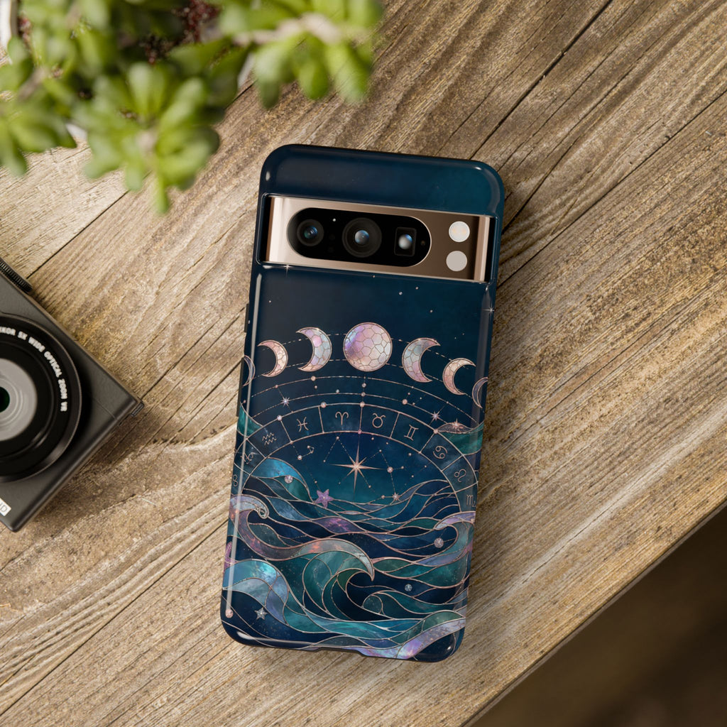 Celestial Zodiac Wheel Google Pixel Phone Case | Moon Phase Phone Case