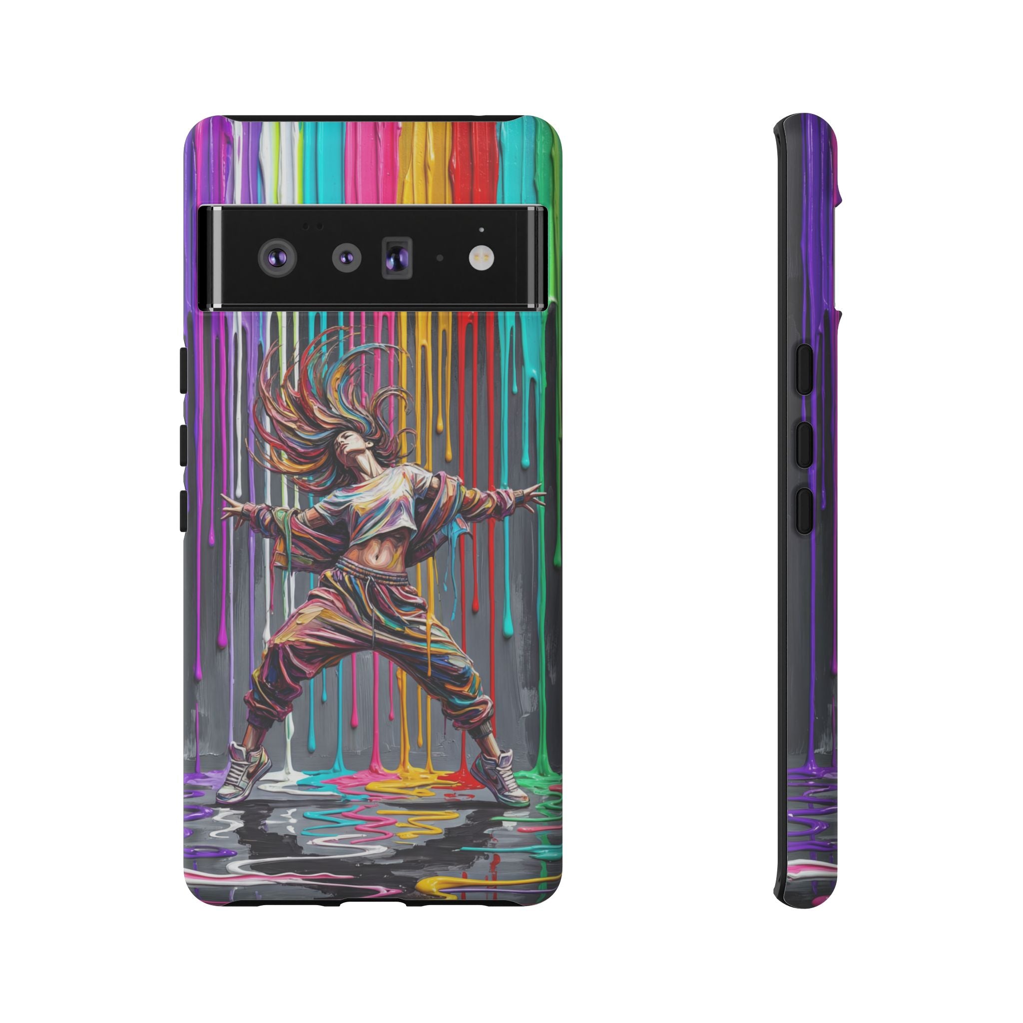 Google Pixel Phone Case | Colorful Street Dance Drip Design