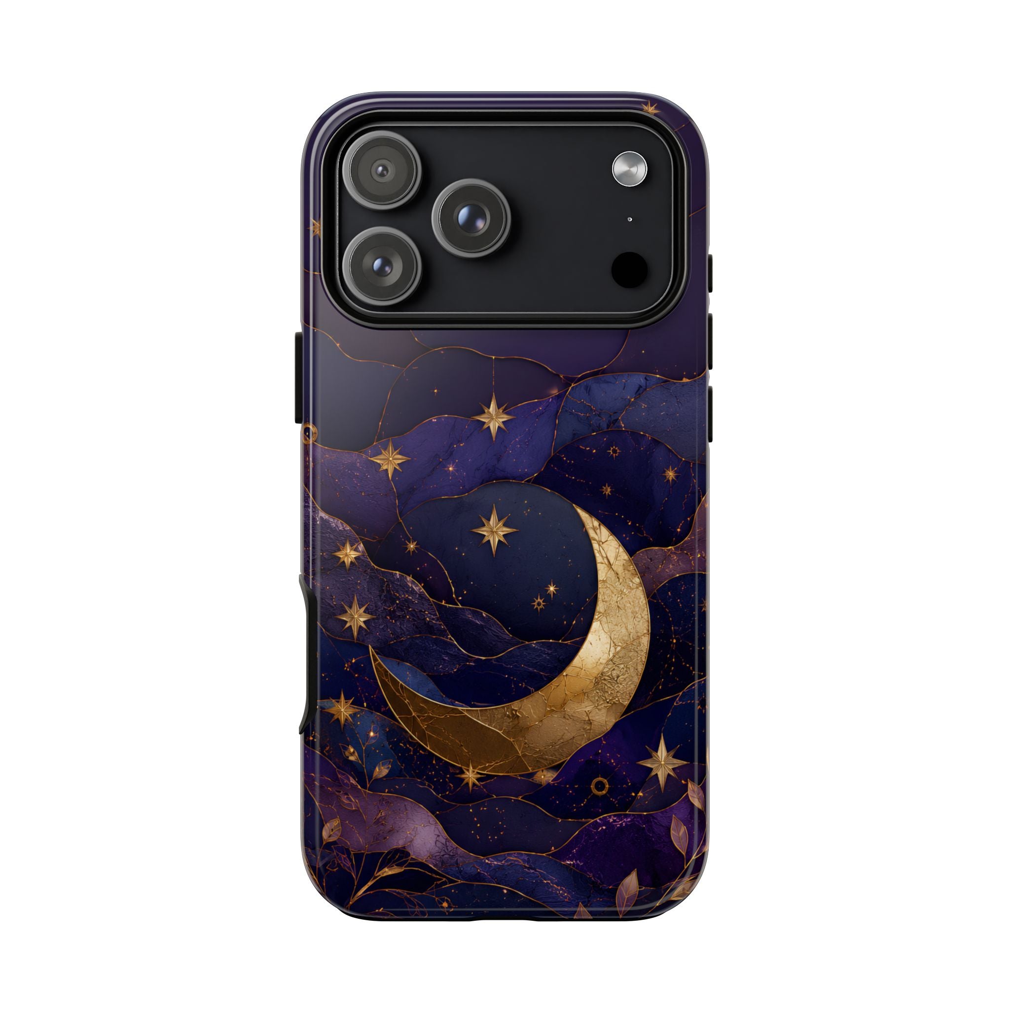 Moon & Stars iPhone Case | Celestial Crescent Moon iPhone Case