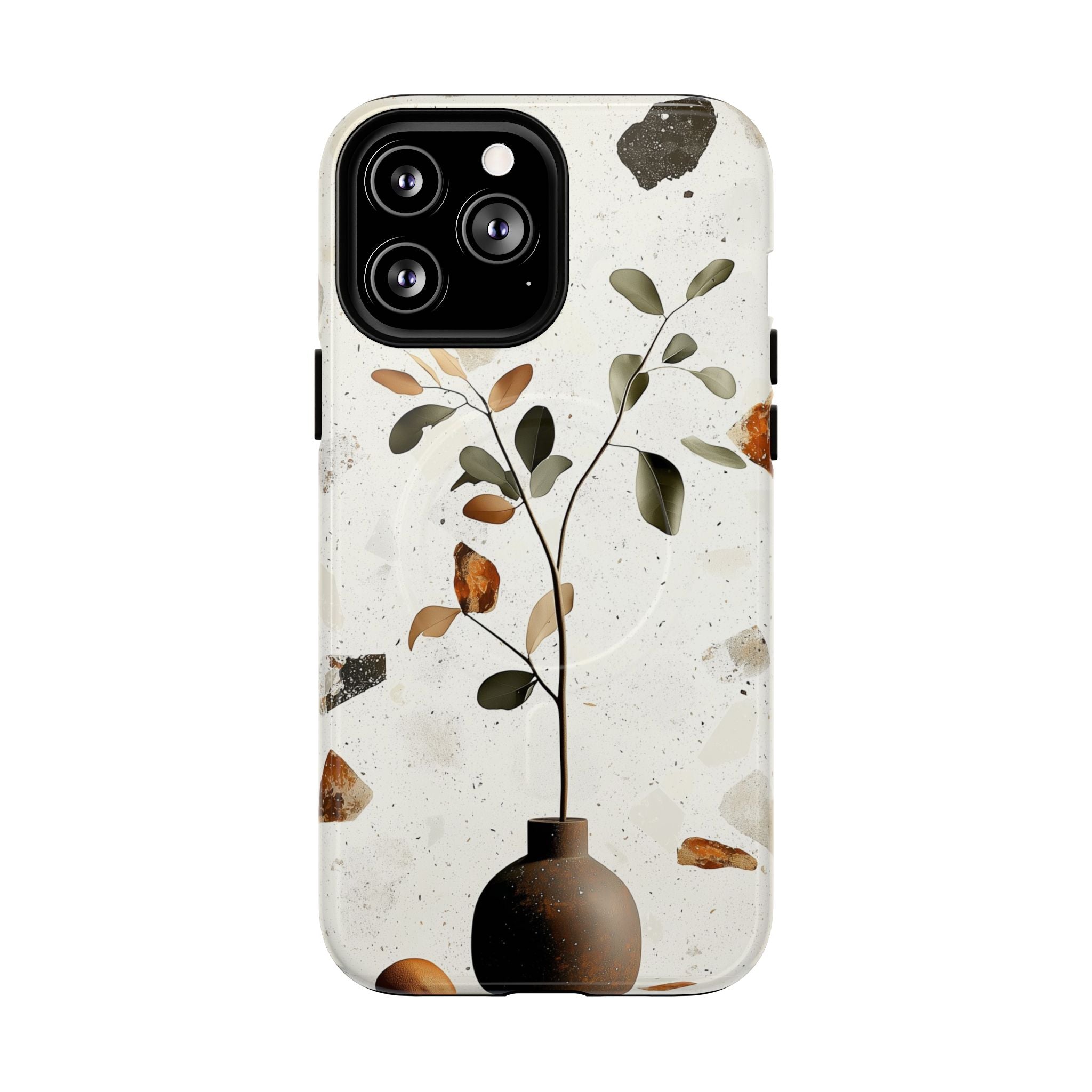 Custodia MagSafe resistente per iPhone con motivo floreale | Minimal Botanical