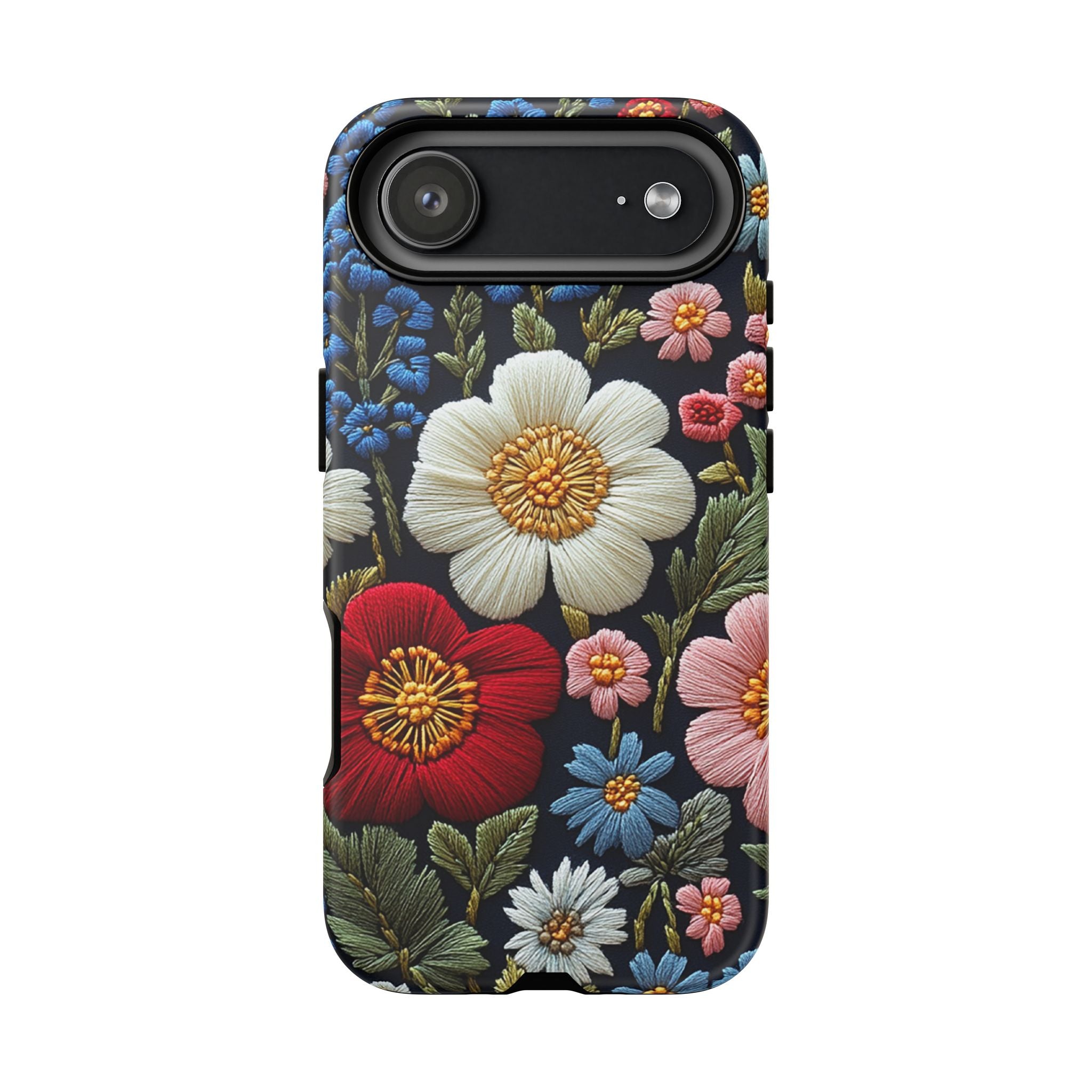 Floral Embroidered Garden iPhone Case
