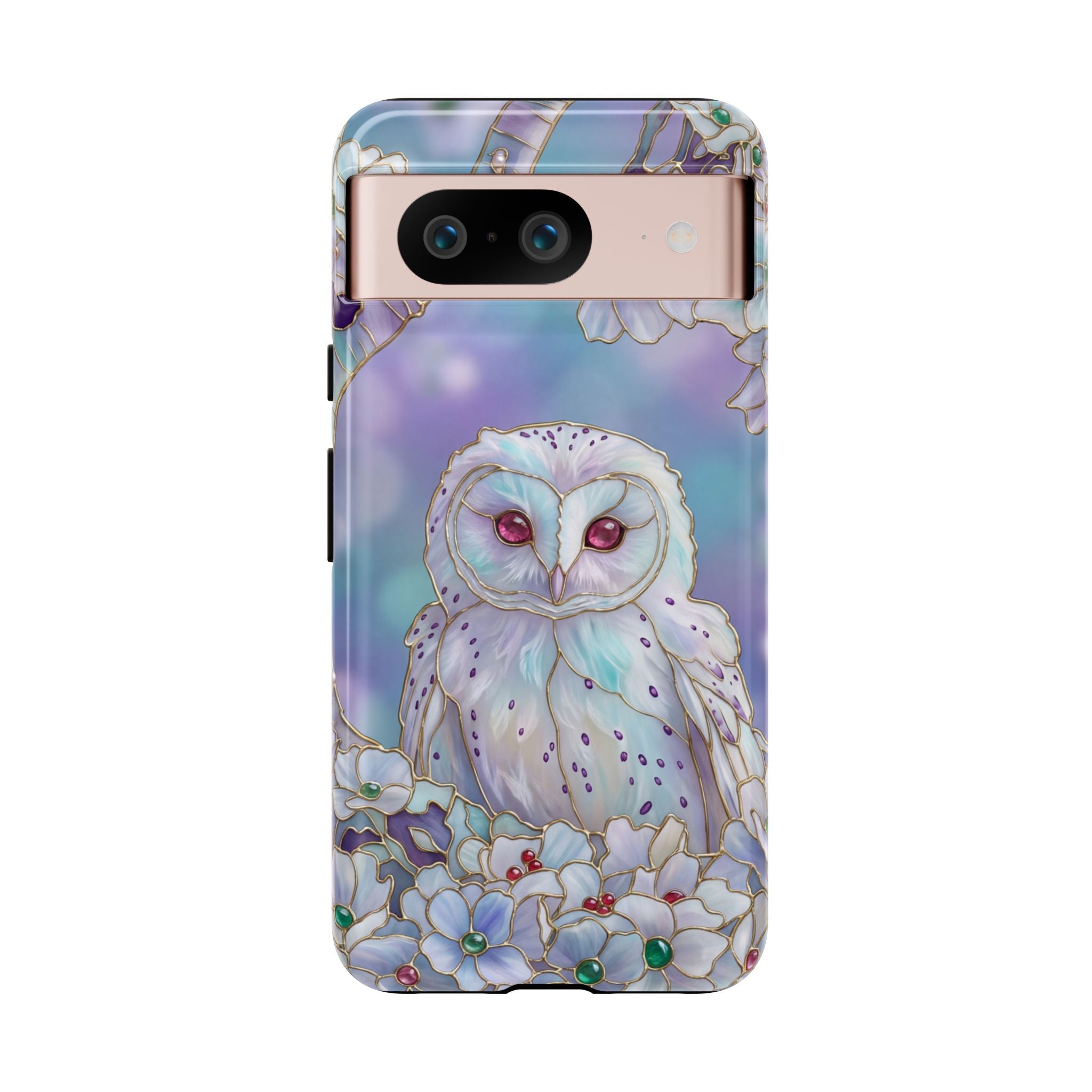 Pastel Floral  Mystical Barn Owl Google Pixel Case