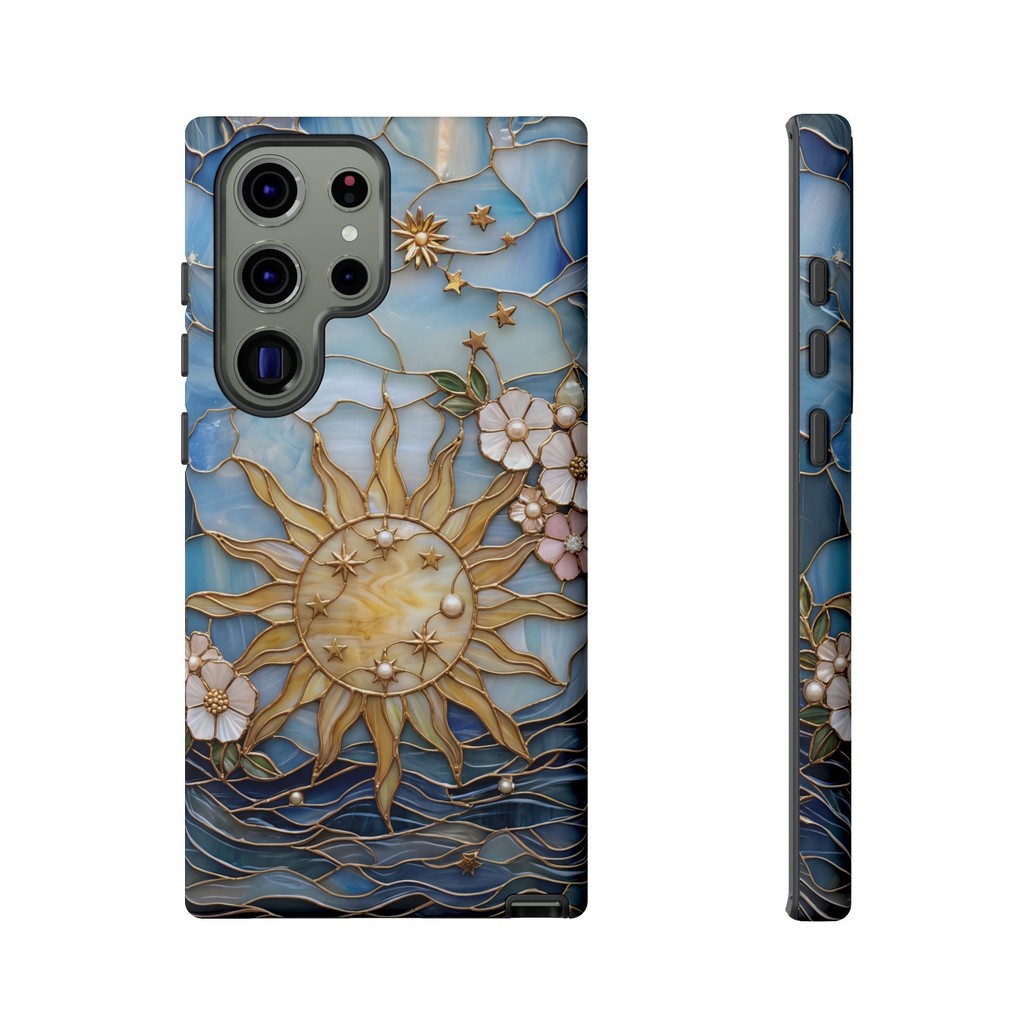 Stained Glass Floral Sun & Sea Tough Samsung Galaxy Case