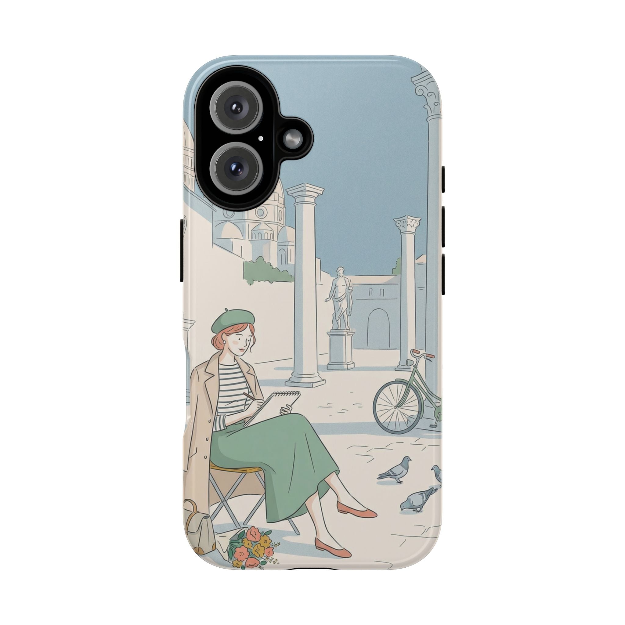 Florence Art Aesthetic iPhone Case | Renaissance Italy Travel Illustration