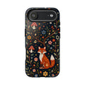 Fox Moon iPhone Case | Whimsical Floral Night Woodland Protective Case