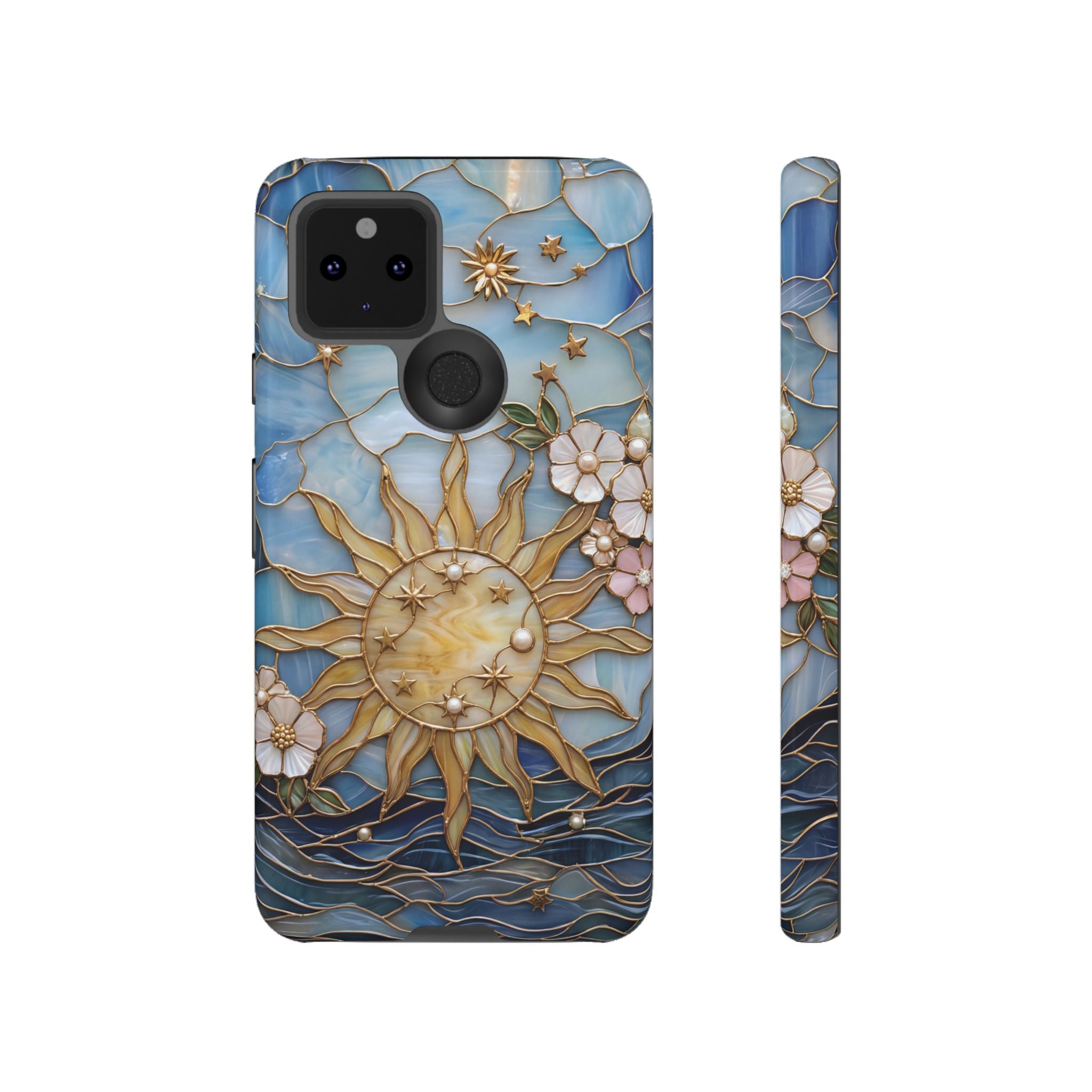 Stained Glass Floral Sun & Sea Tough Google Pixel Case