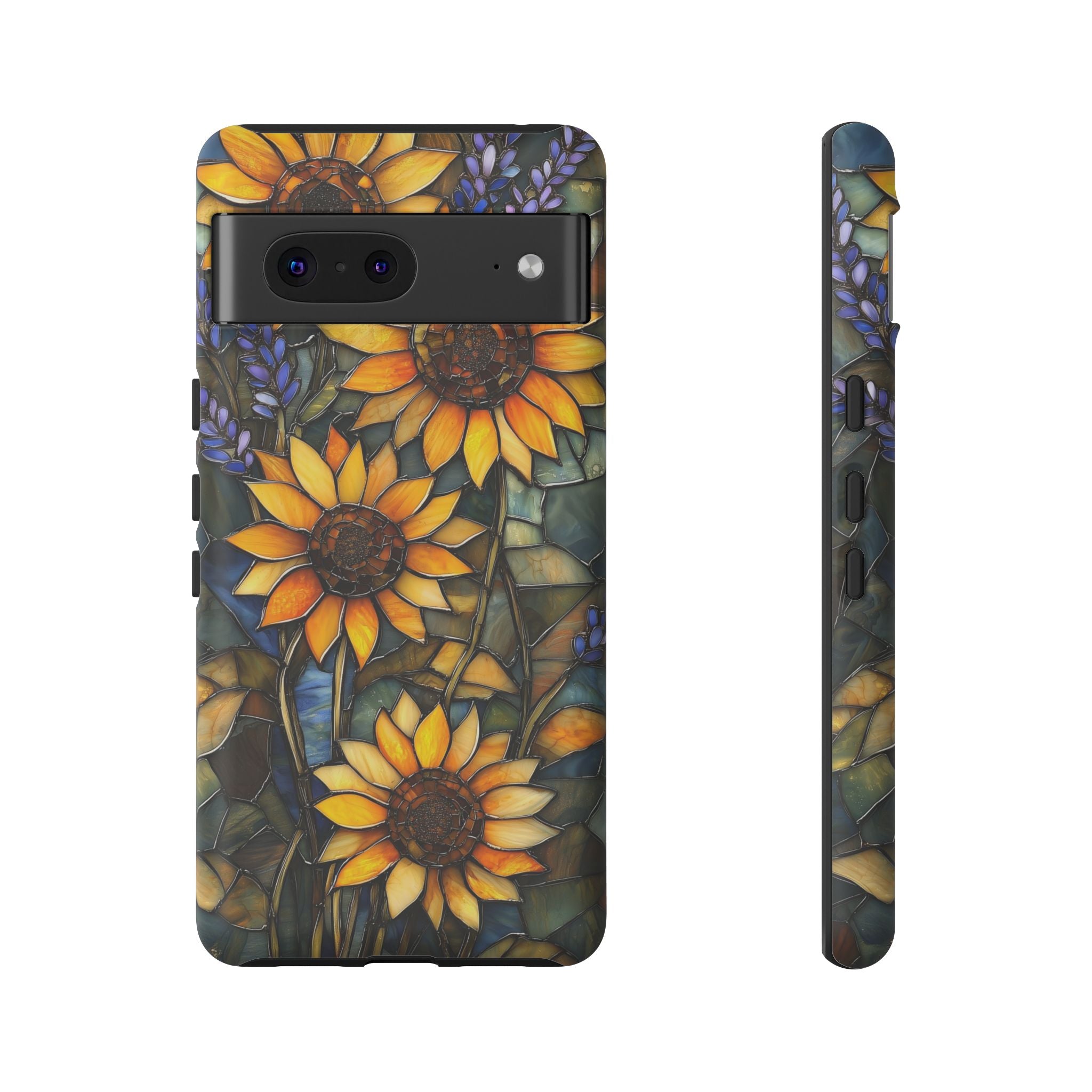 Sunflower Stained Glass Tough Google Pixel Case