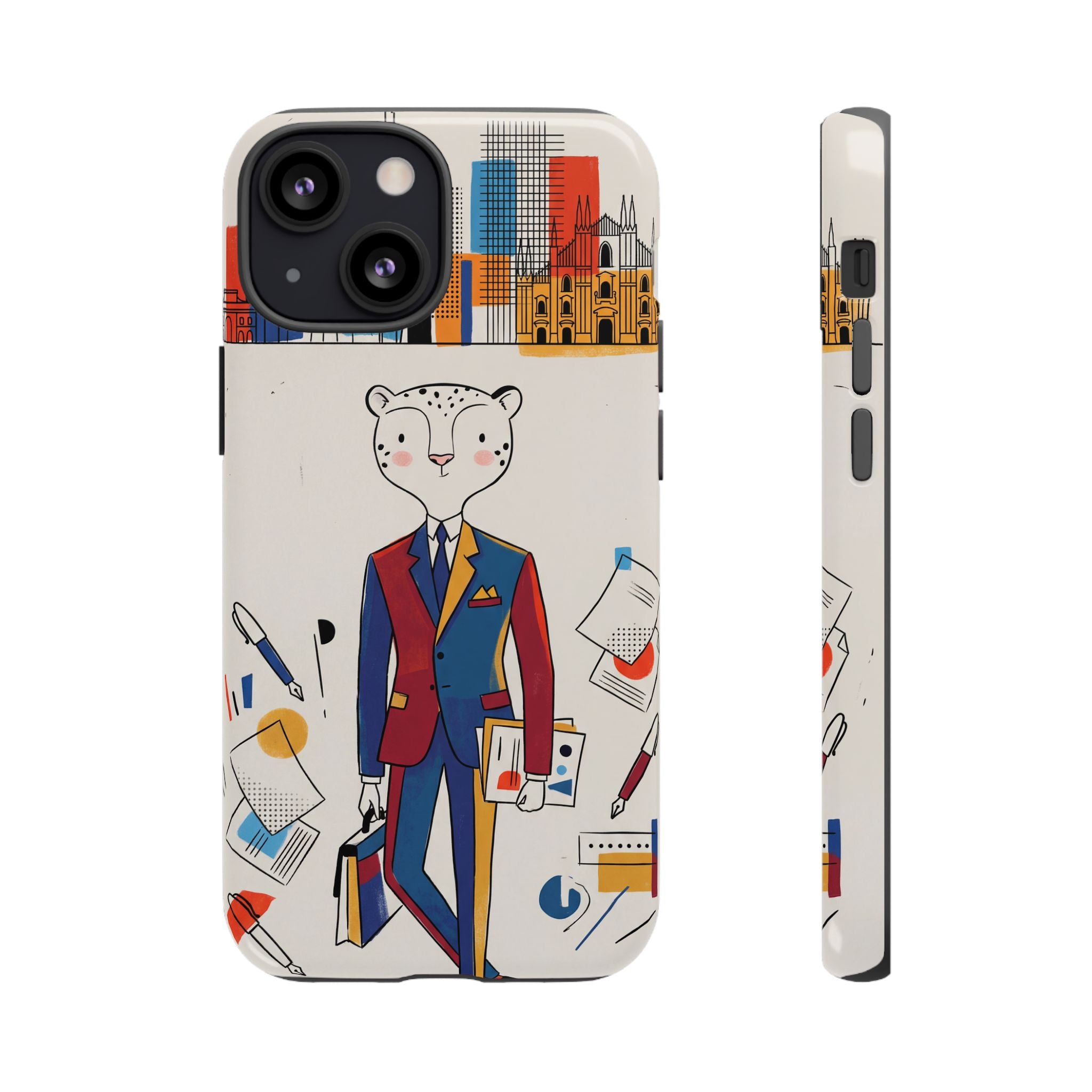 Leopard Executive Phone Case | Business Chic Illustrated