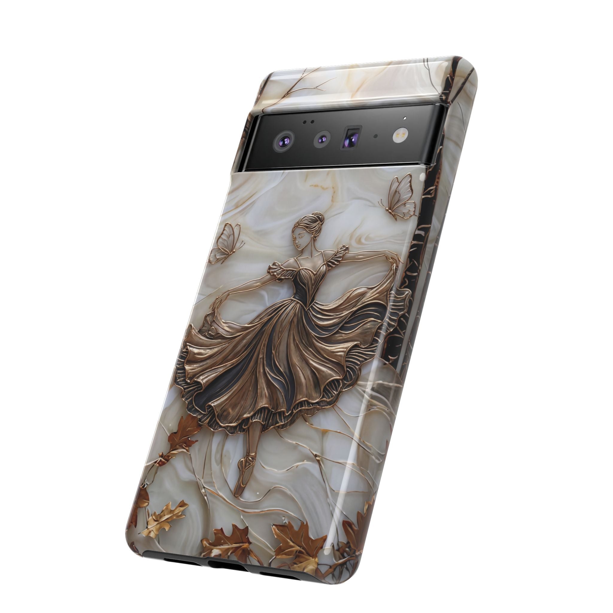 Elegant Bronze Ballerina Dance Design Google Pixel Case