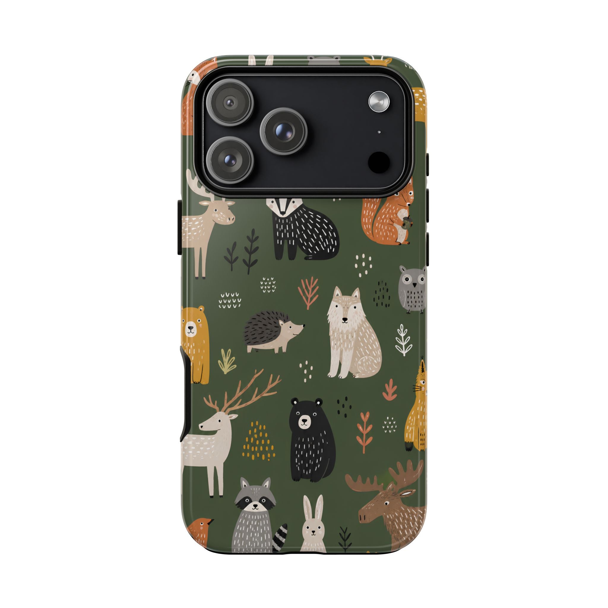 Woodland Animals iPhone Case | Forest Creature Art Cover