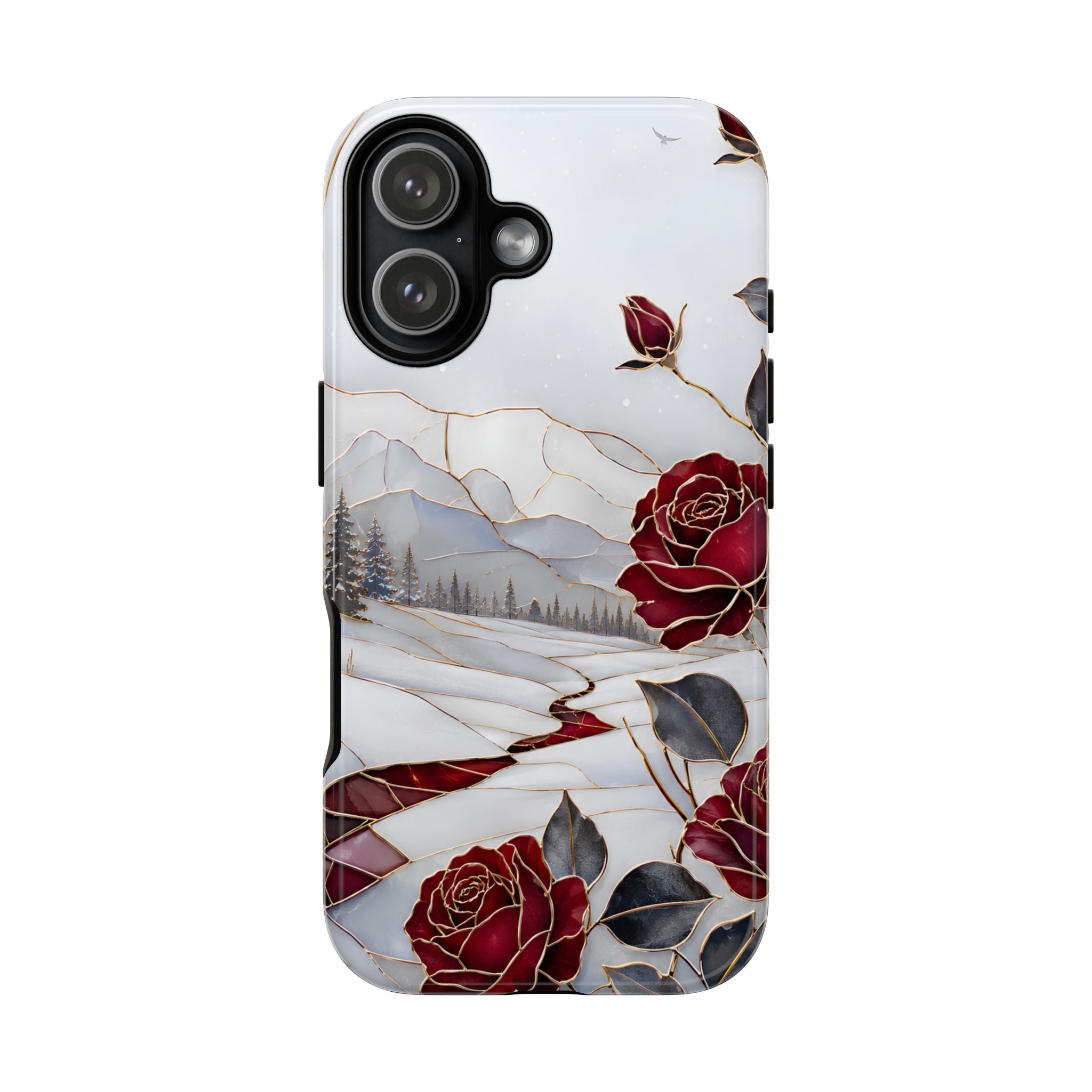 Winter Rose iPhone Case | Red Floral iPhone Case