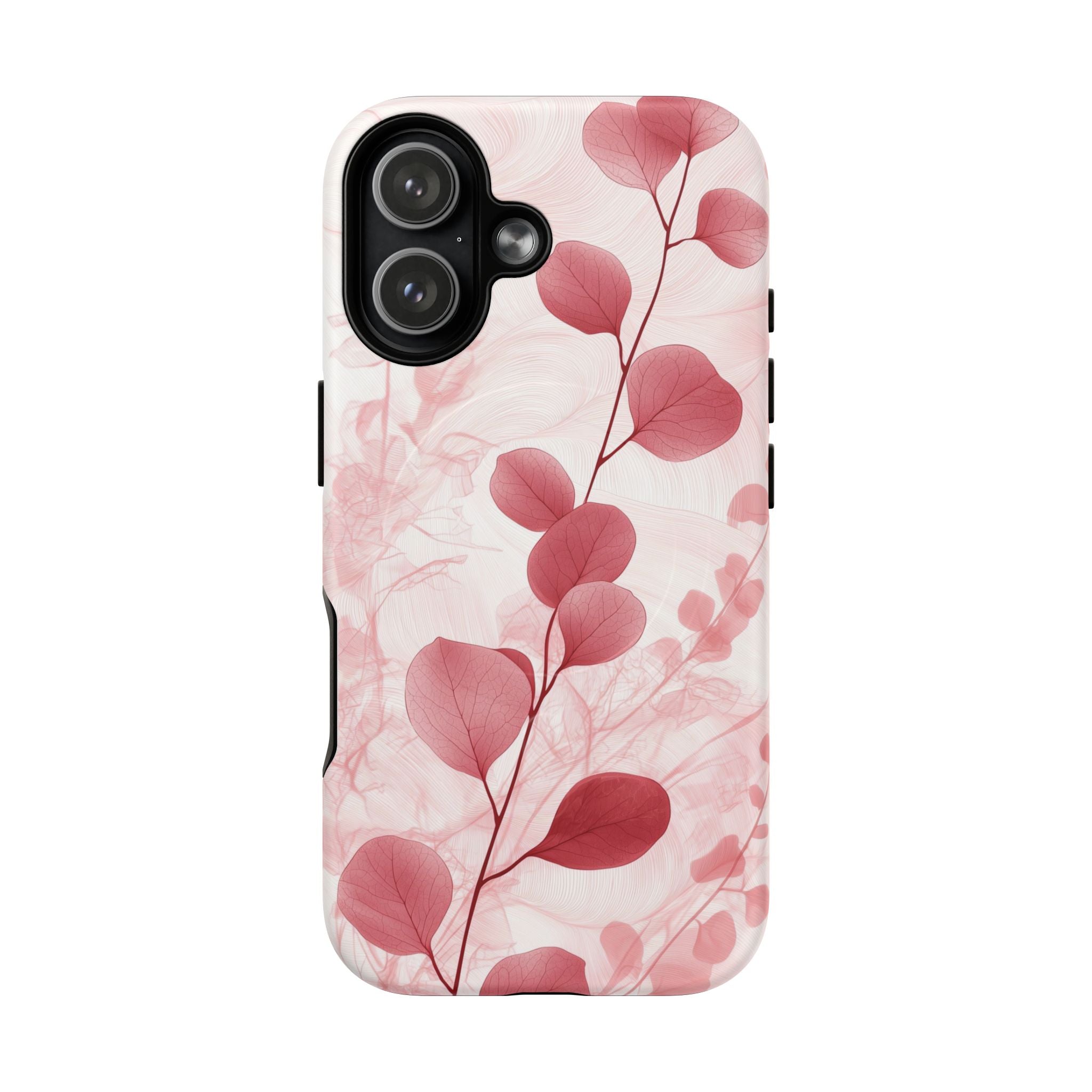Pink Botanical Floral Eucalyptus MagSafe iPhone Case