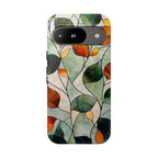 Autumn Stained Glass Leaf Google Pixel Case
