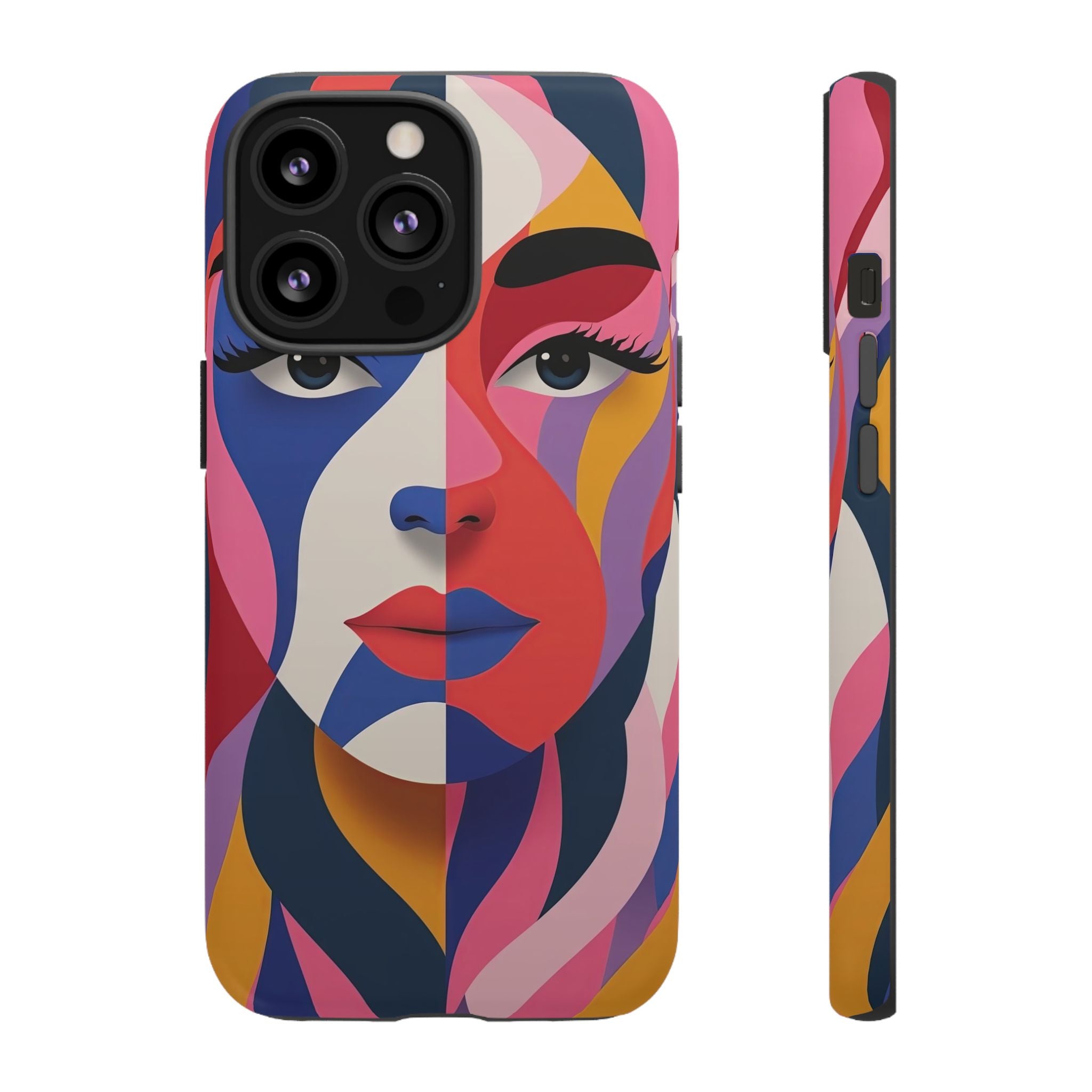 Abstract Colourful Face iPhone Case | Vibrant Pop Art
