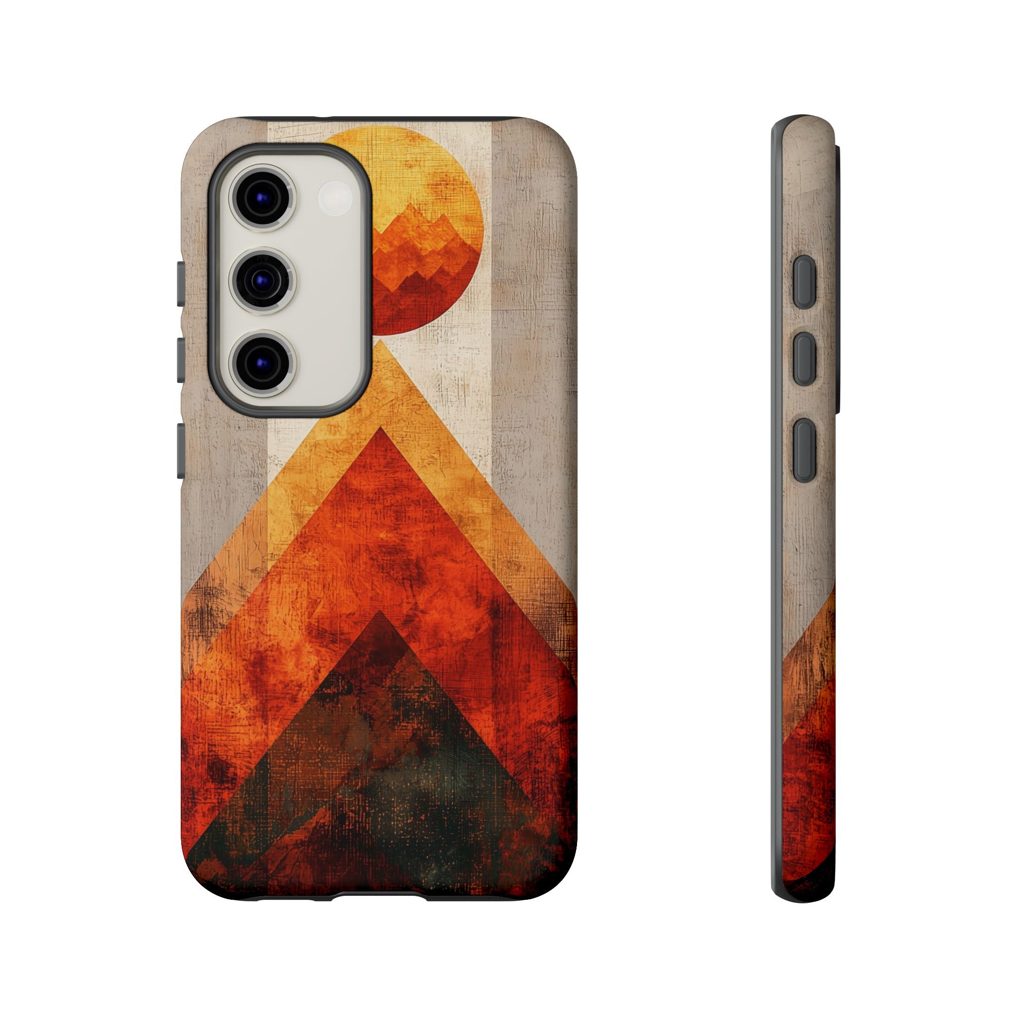 Retro Geometric Sunset Samsung Galaxy Case