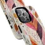 Autumn Leaf Tough iPhone Case | Watercolour Feathered Fall Design