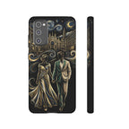 Romantic Night Walk Samsung Galaxy Phone Case | Elegant Couple Art