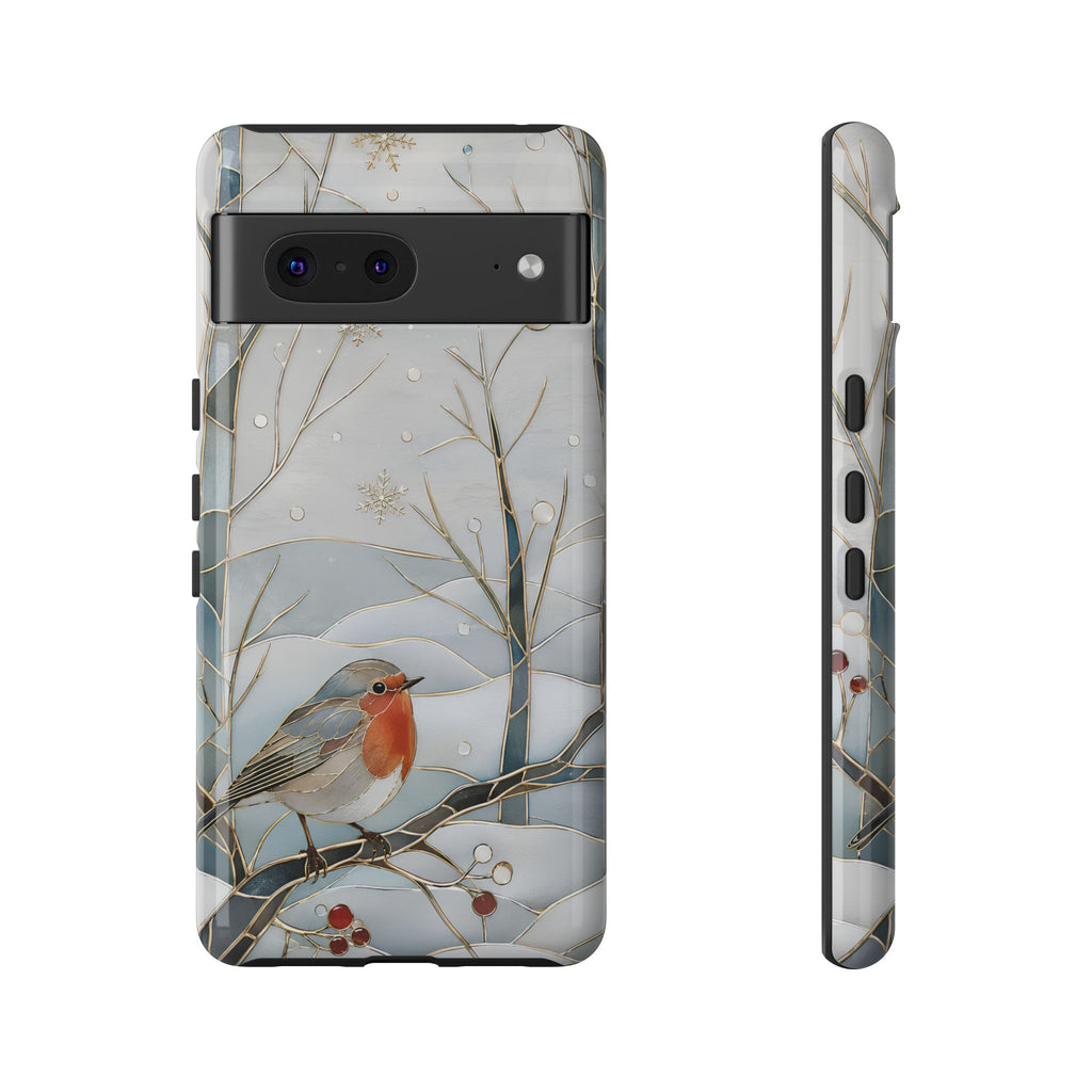 Robin Google Pixel Phone Case | Winter Bird Phone Case