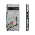 Robin Google Pixel Phone Case | Winter Bird Phone Case