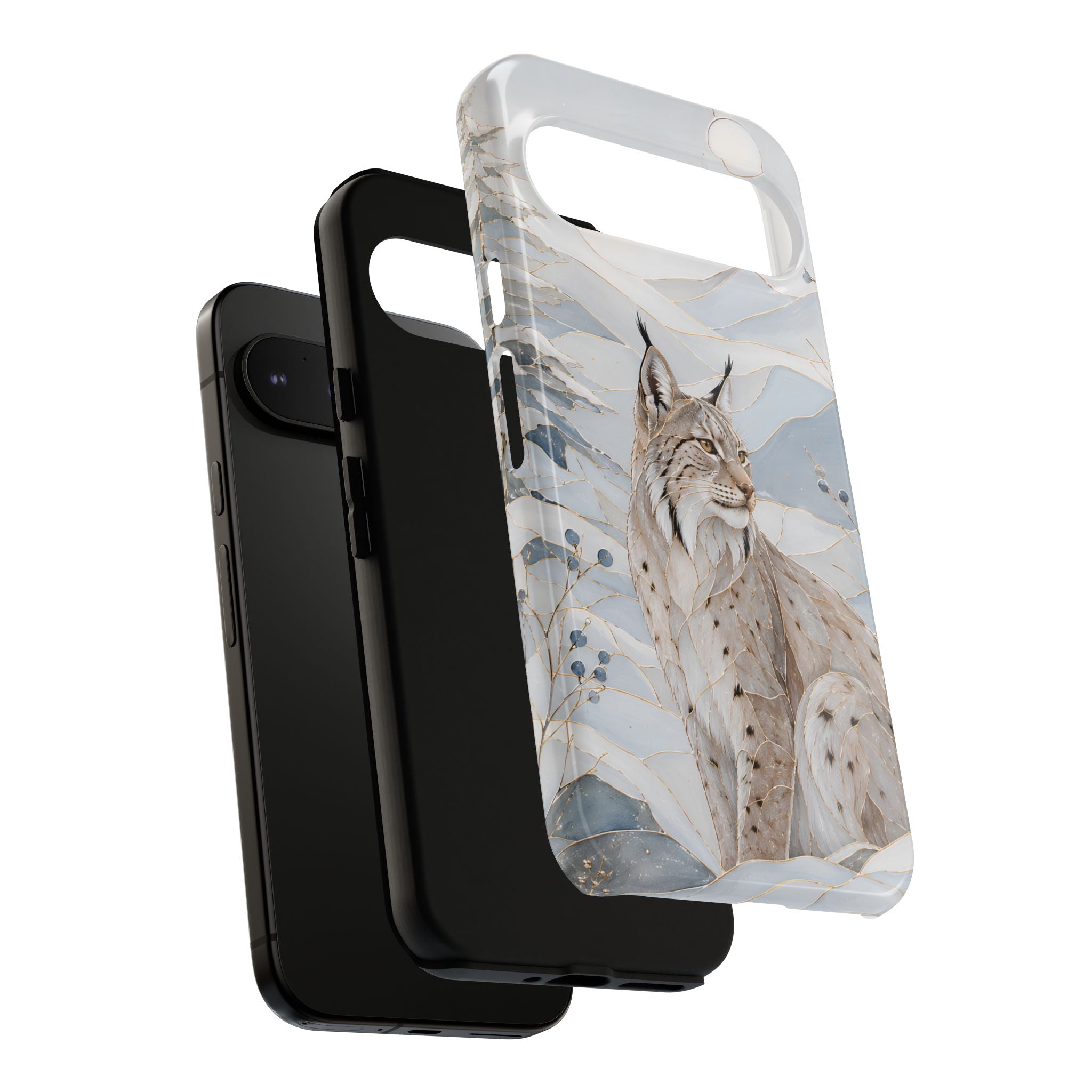 Lynx Google Pixel Phone Case | Winter Mountain Phone Case