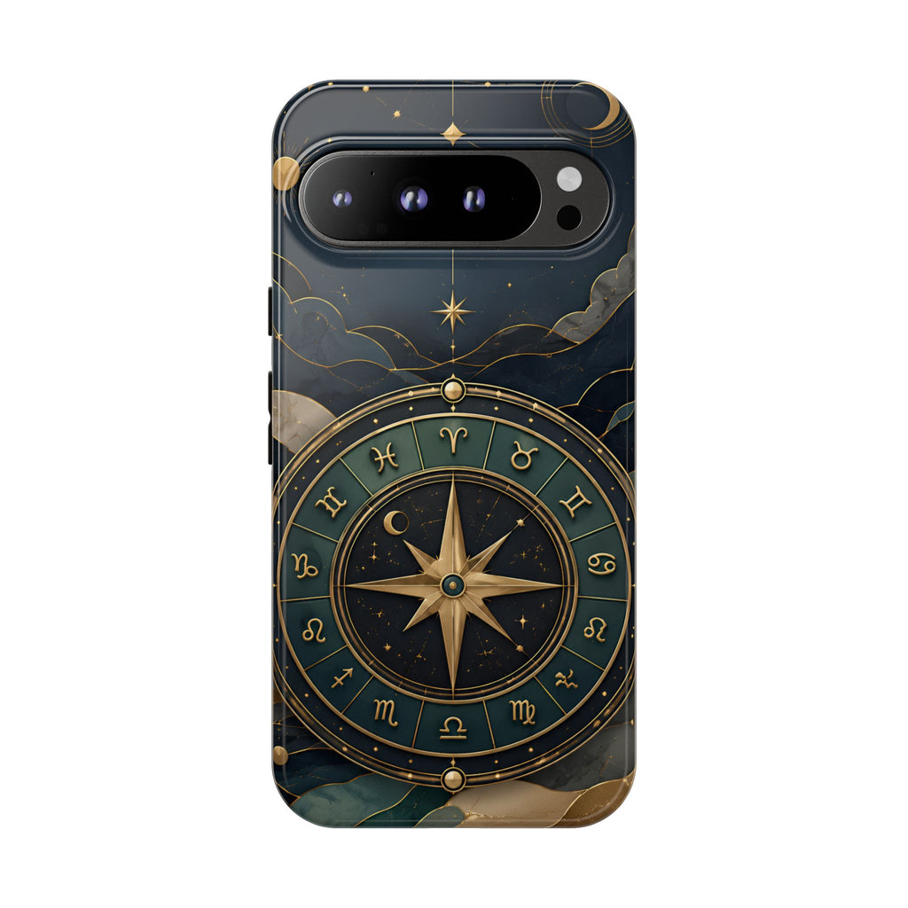 Celestial Compass Google Pixel Phone Case | Zodiac Phone Case