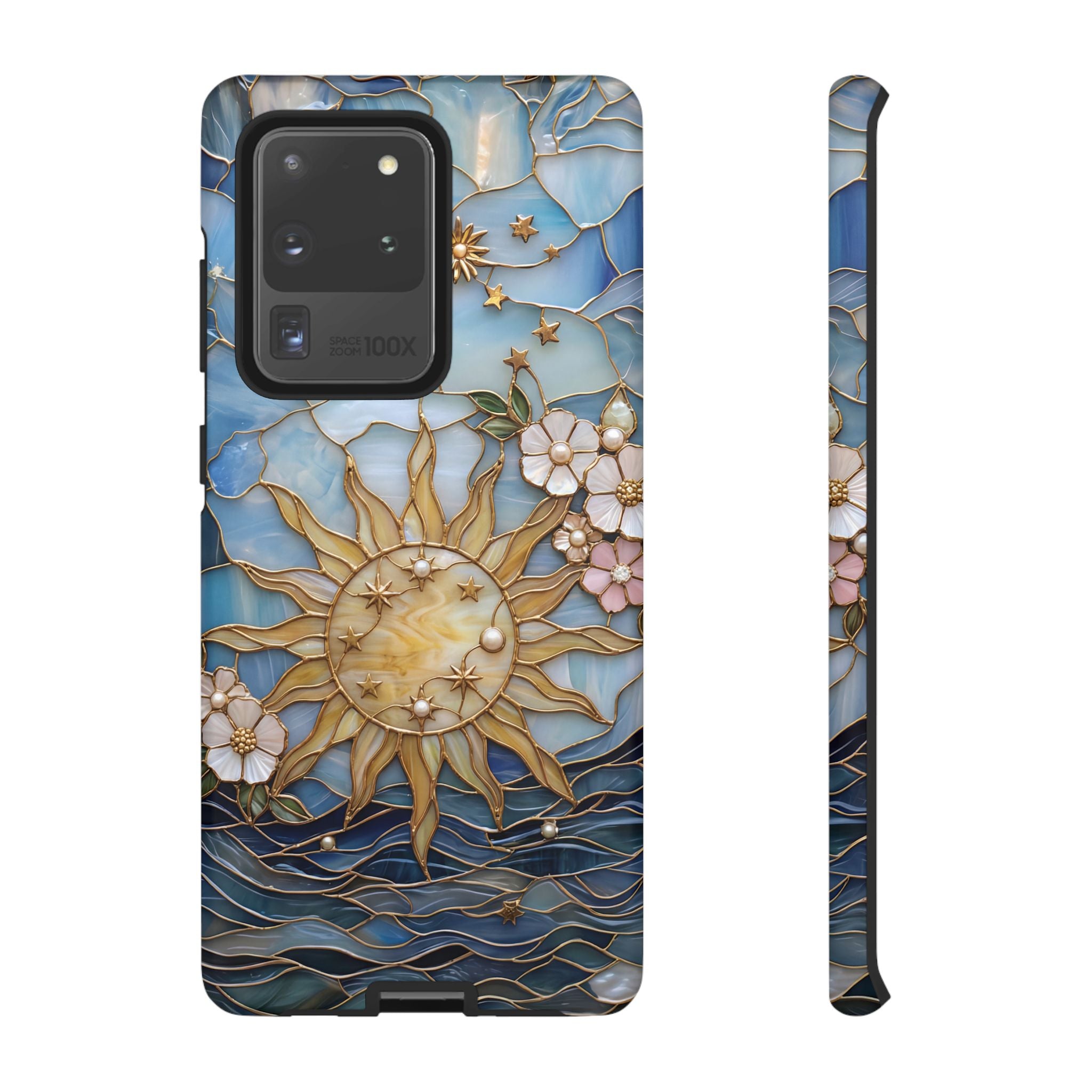 Stained Glass Floral Sun & Sea Tough Samsung Galaxy Case