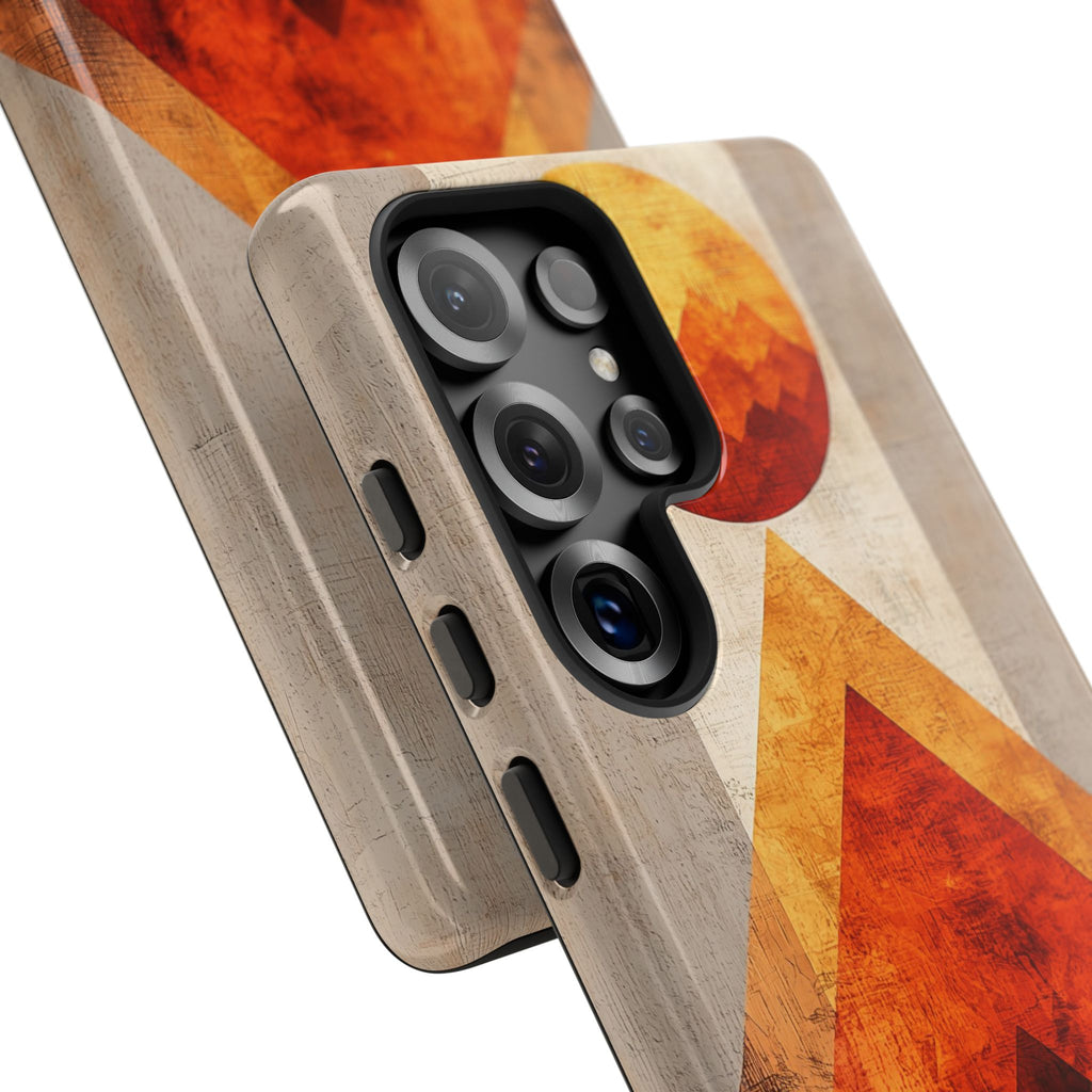 Retro Geometric Sunset Samsung Galaxy Case