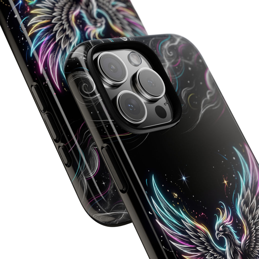 Colorful Neon Phoenix Tough iPhone Case