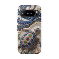 Sea Turtle Mosaic Google Pixel Phone Case – Decorative Ocean Art Protective Case