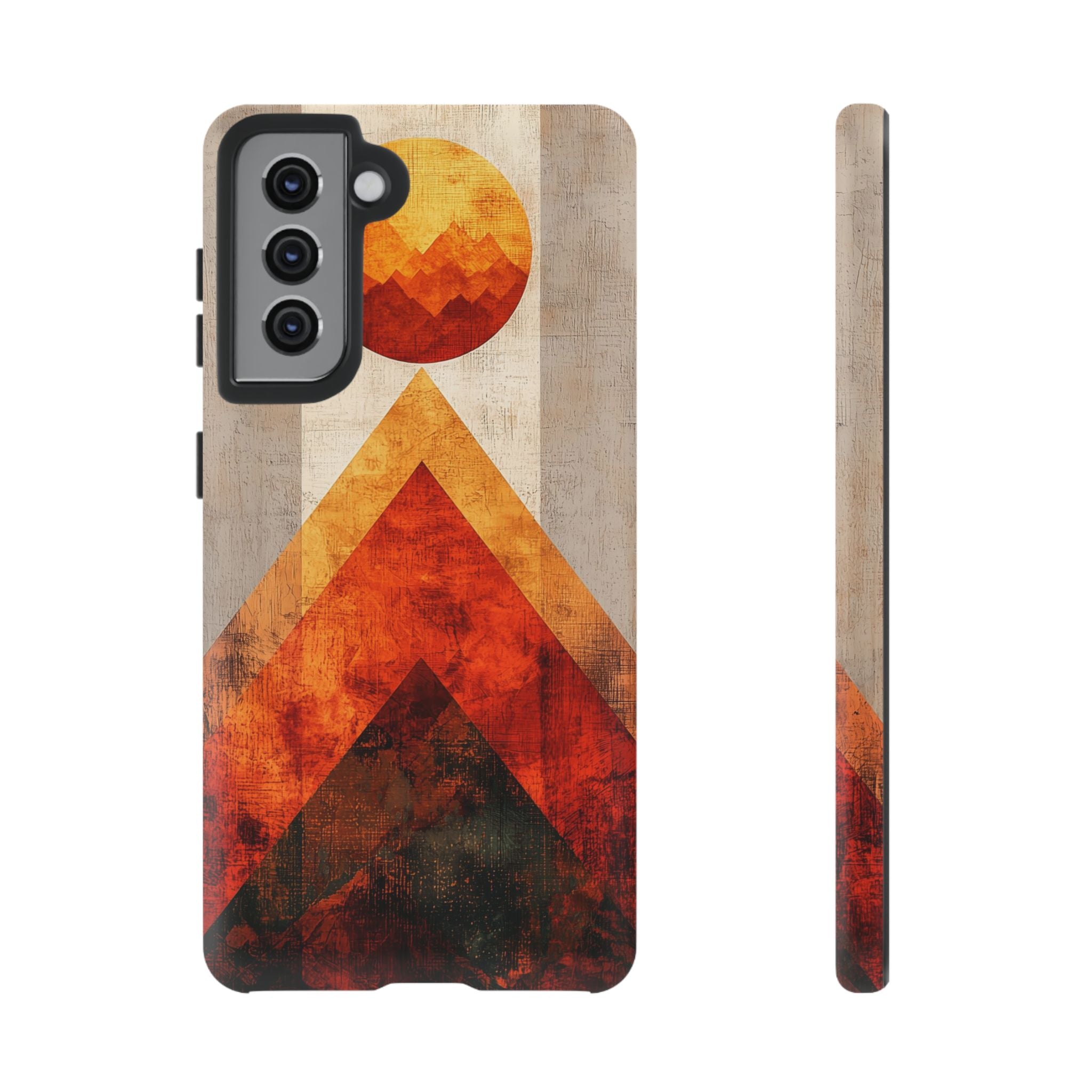 Retro Geometric Sunset Samsung Galaxy Case