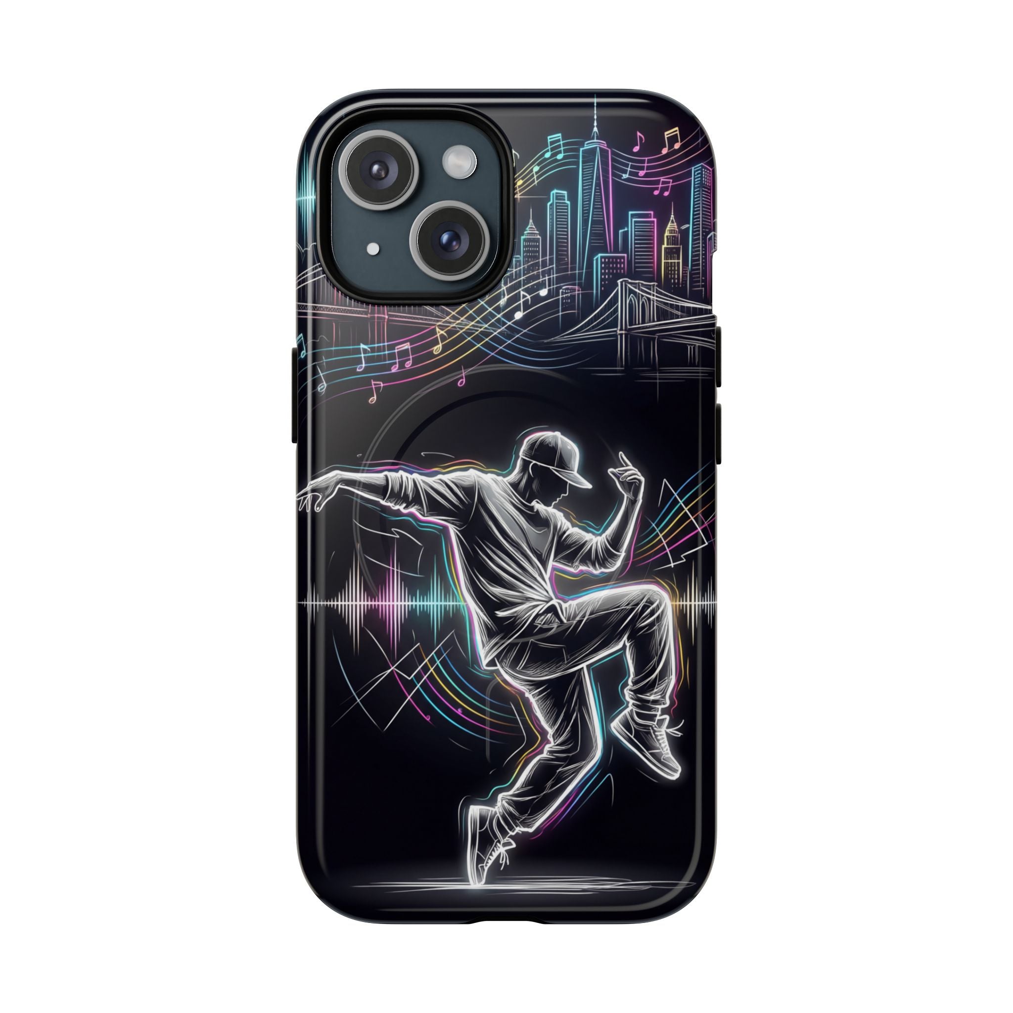 Dancer Neon Skyline MagSafe iPhone Case