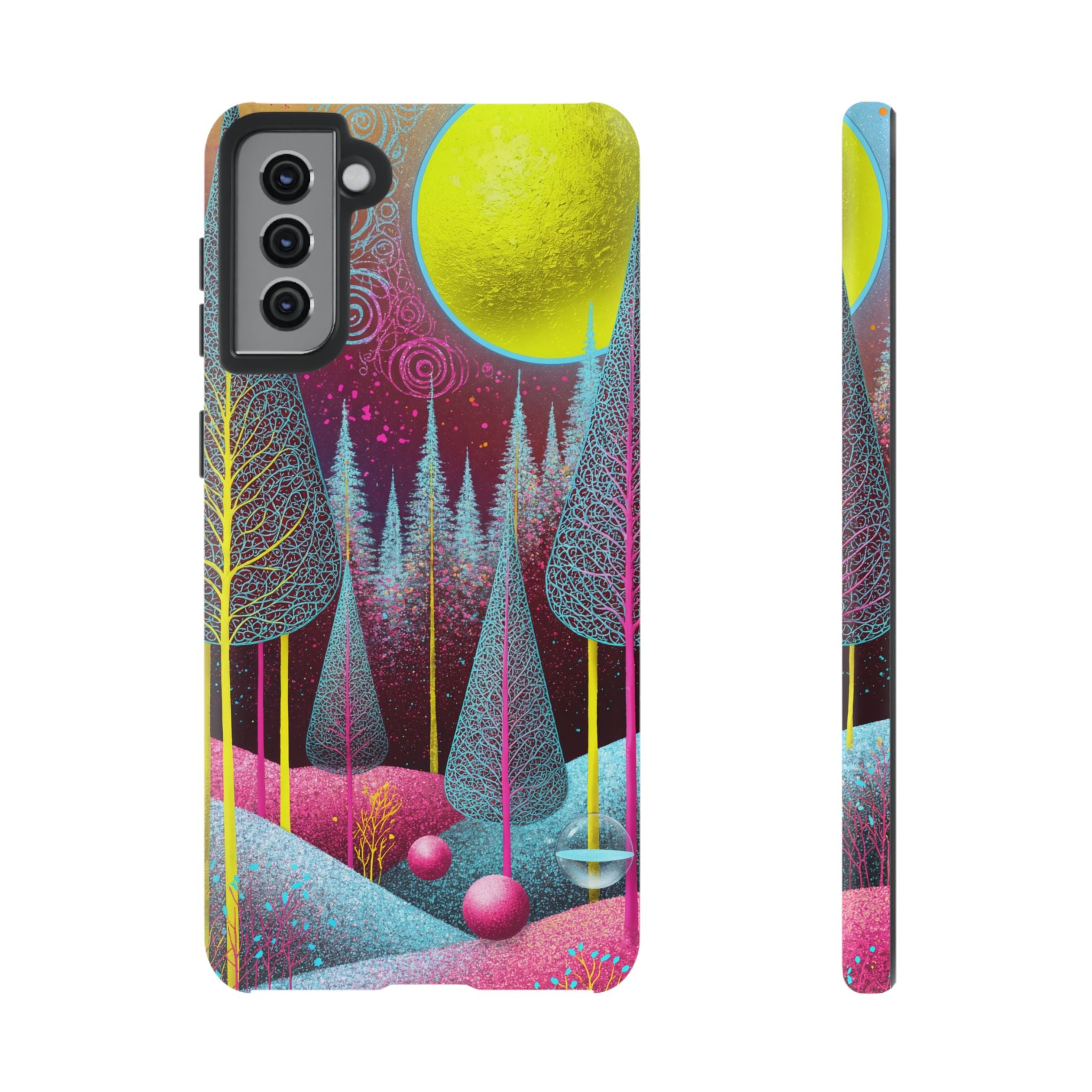 Neon Dreamscape Forest Samsung Galaxy Case
