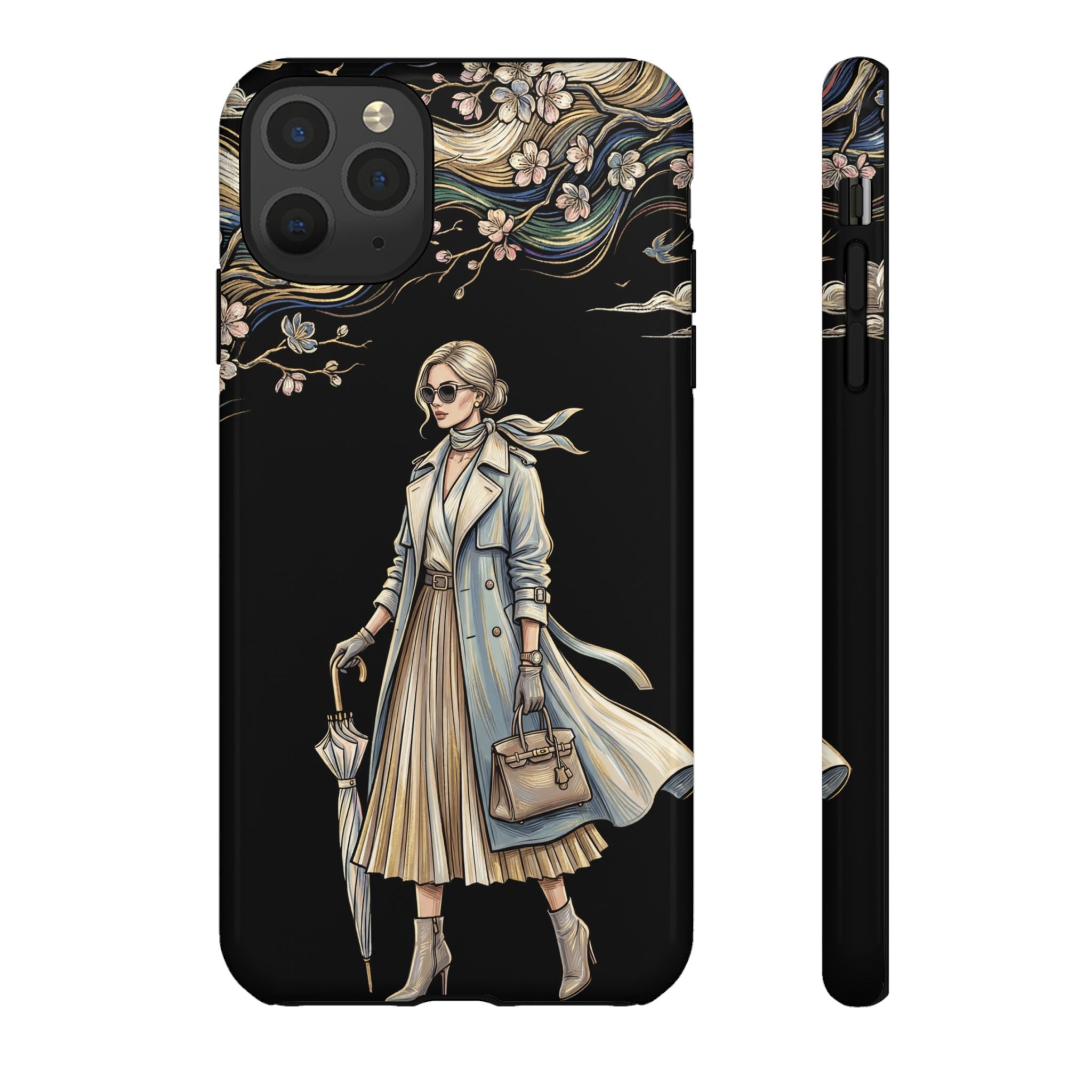 Vintage Chic iPhone Case | Stylish Woman Illustration