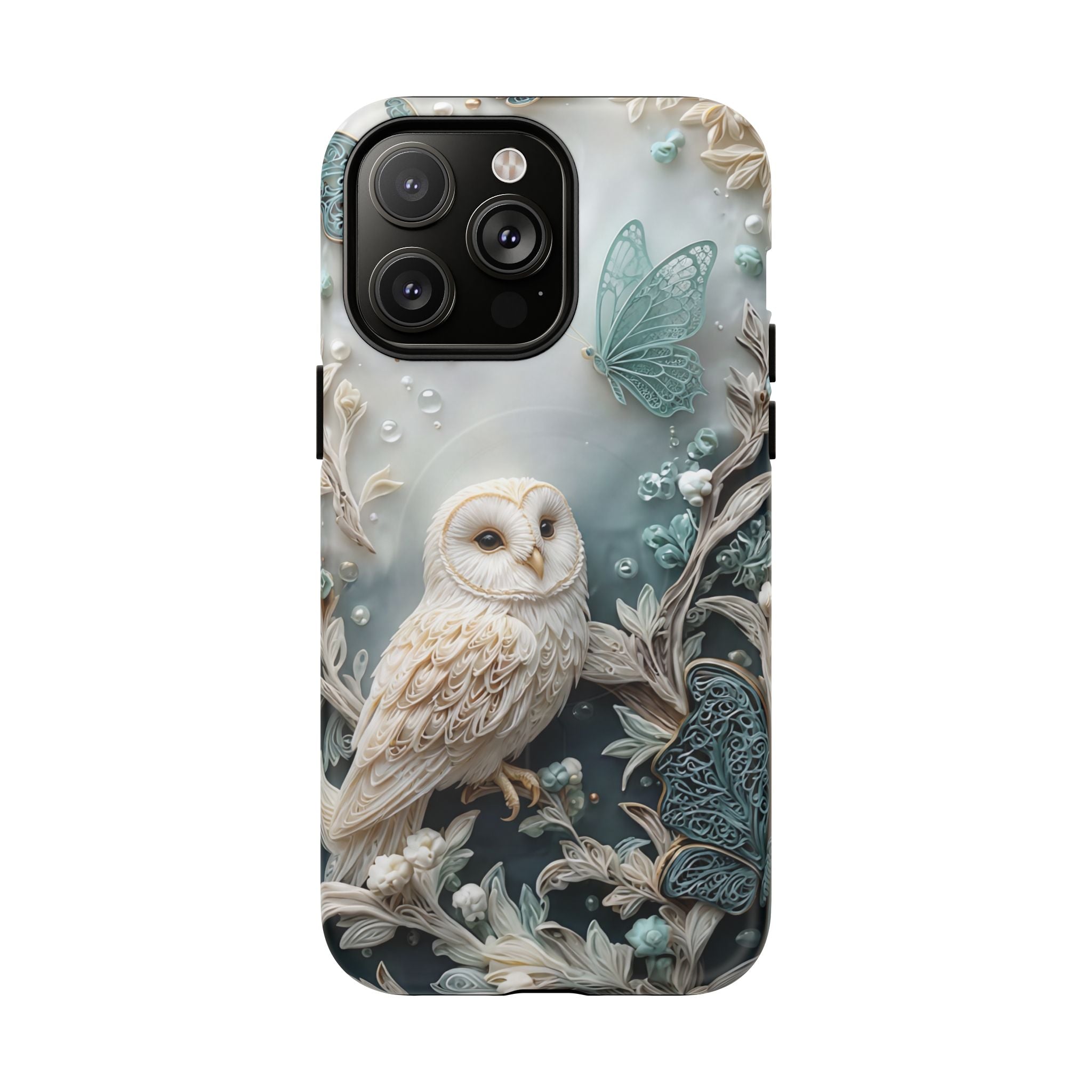 Barn Owl Floral MagSafe Phone Case