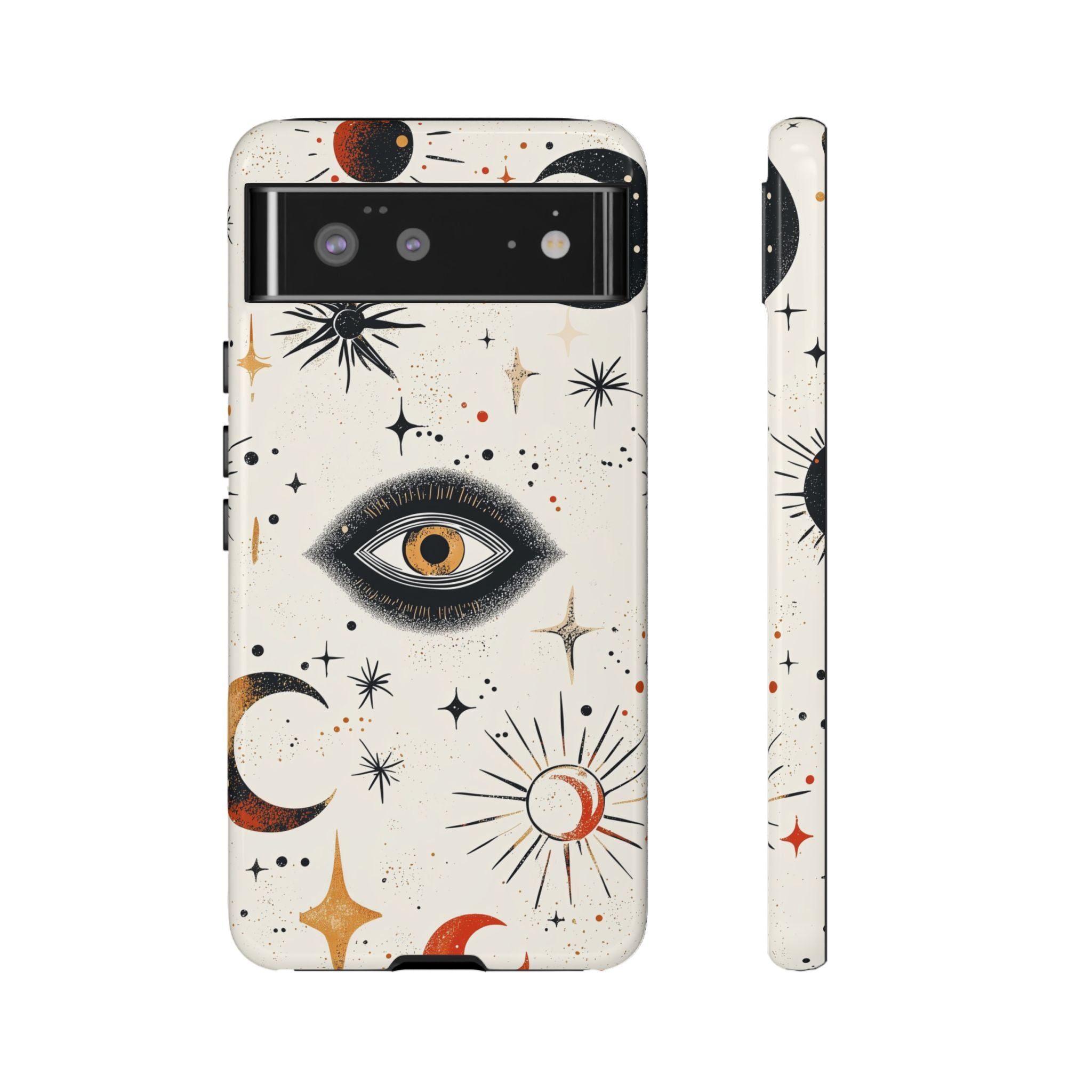 Mystic Eye Google Pixel Case | Celestial Moon & Star