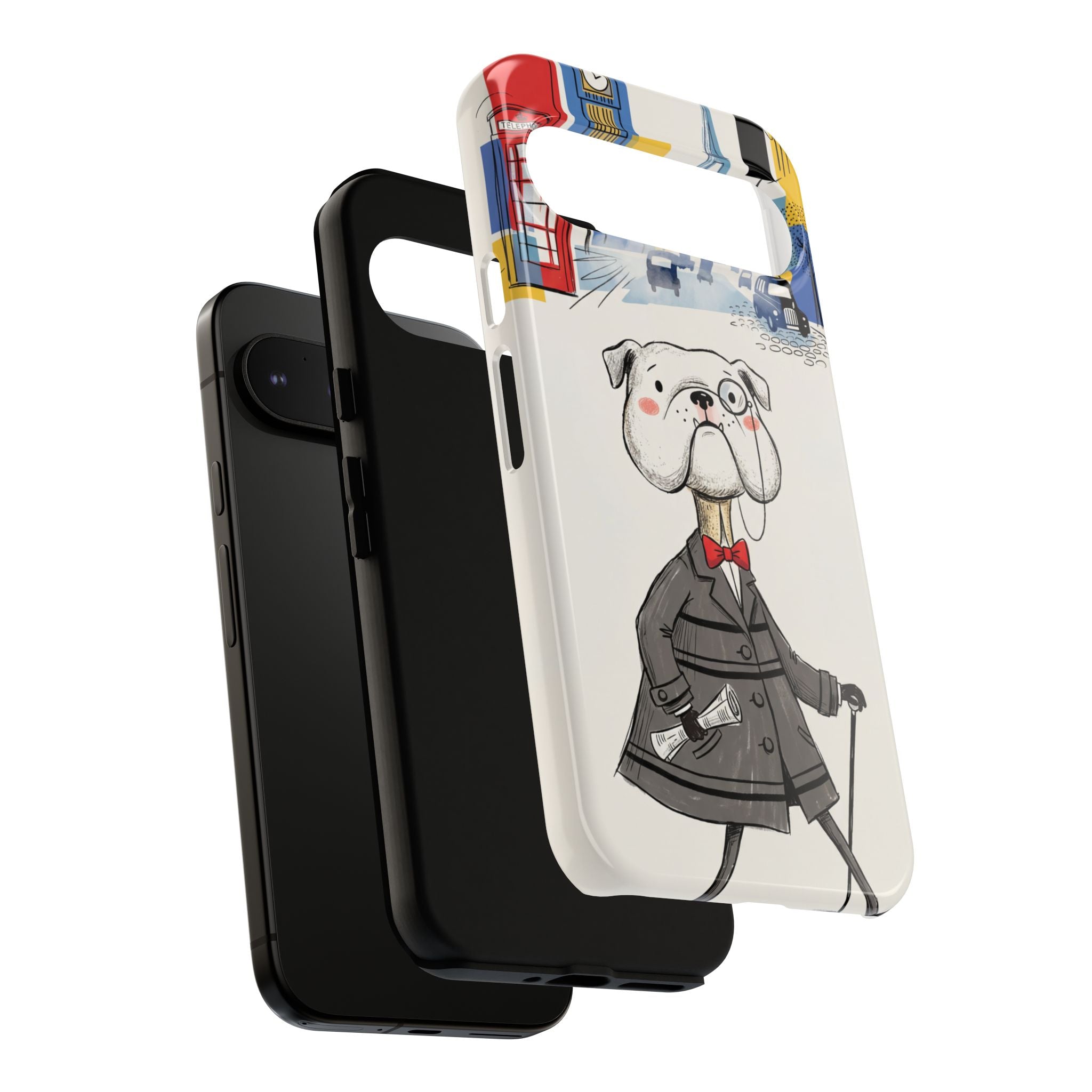 Vintage Dapper Gentleman Bulldog Google Pixel Phone Case