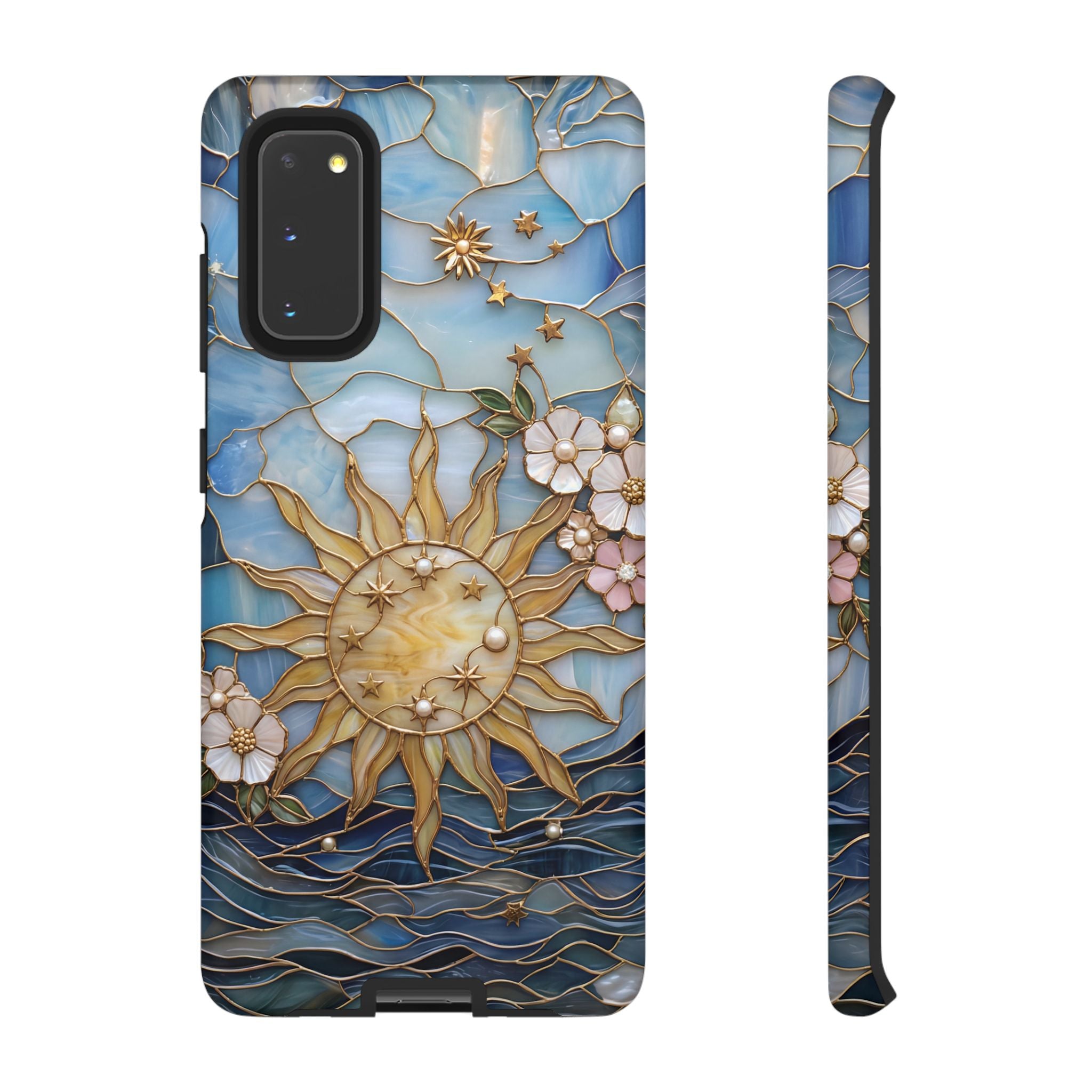 Stained Glass Floral Sun & Sea Tough Samsung Galaxy Case