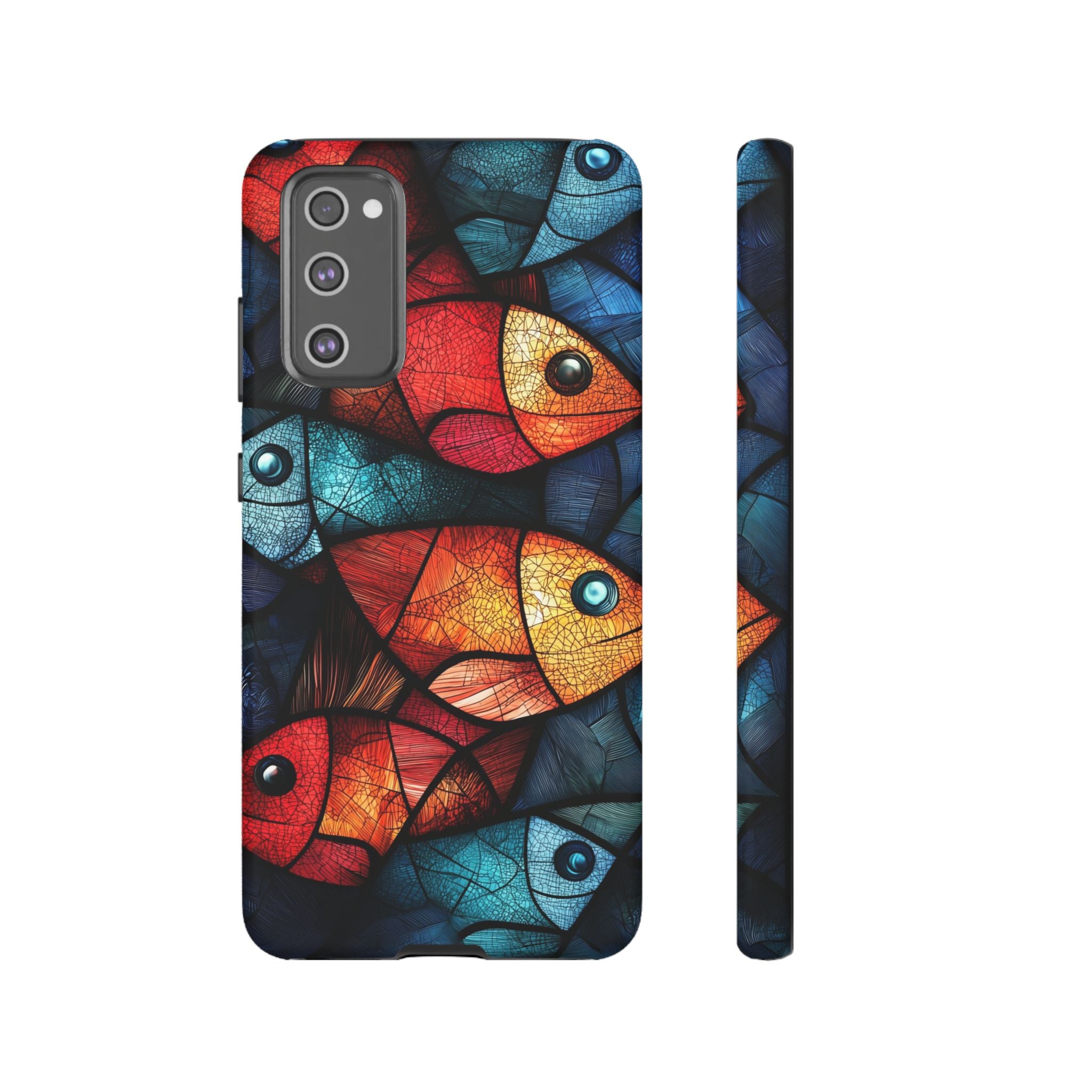 Fish Mosaic Tough Samsung Galaxy Case — Colourful Artistic Fish Pattern
