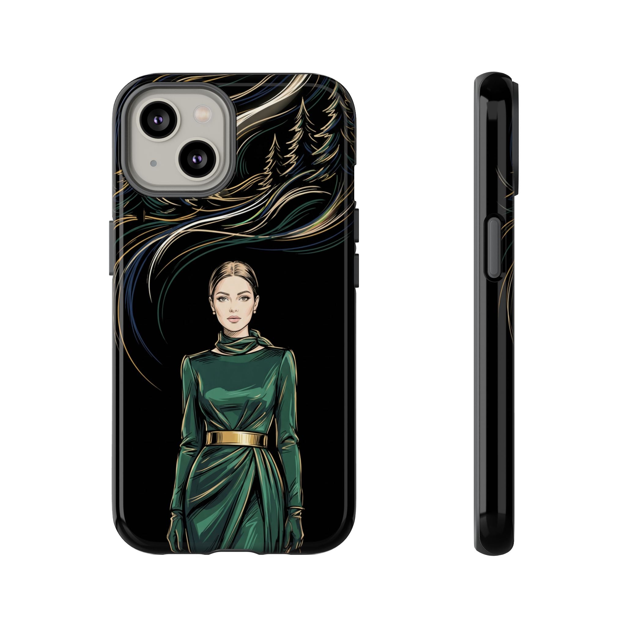 Elegant Forest Woman iPhone Case