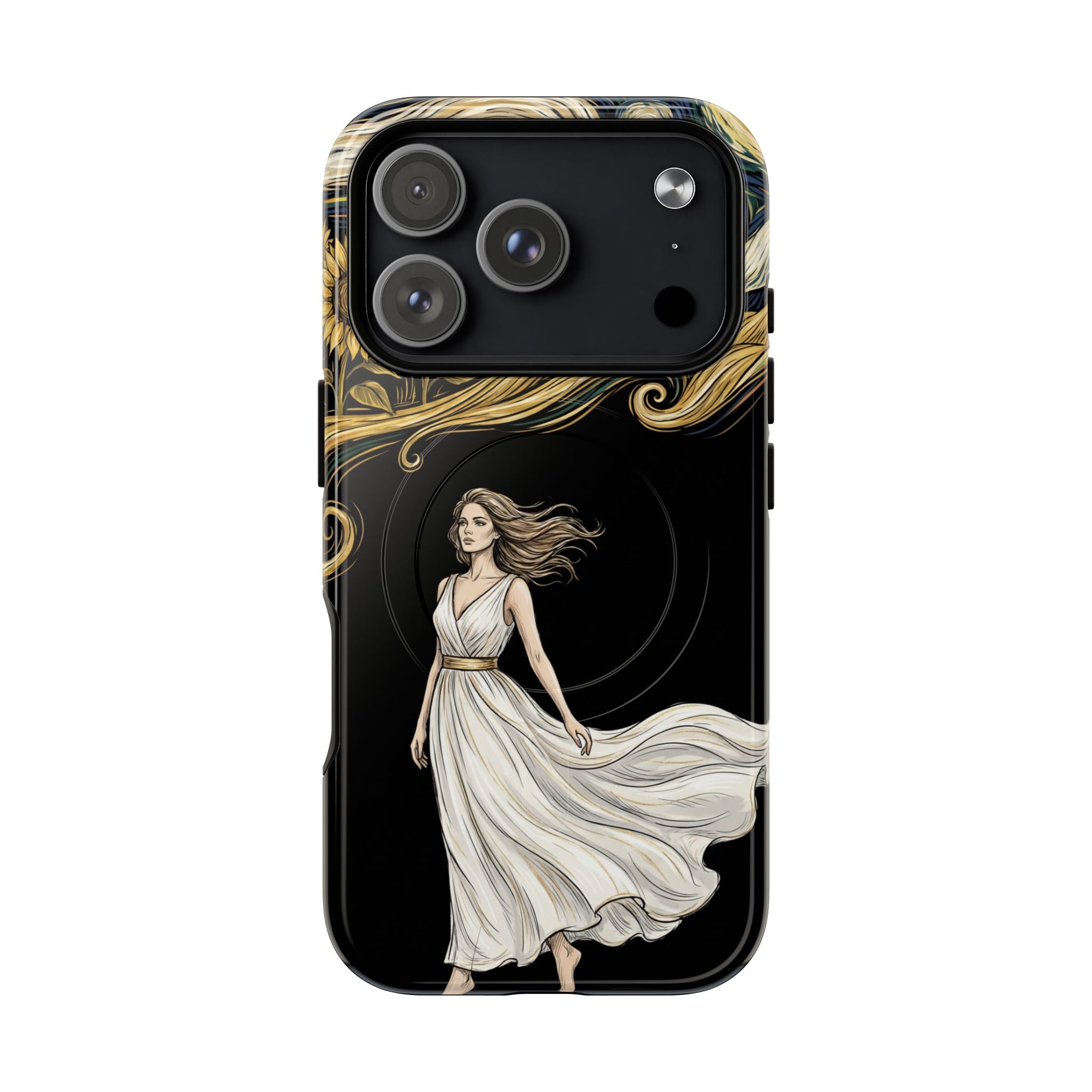 Grecian Muse MagSafe iPhone Case | Artistic Goddess Protective Case