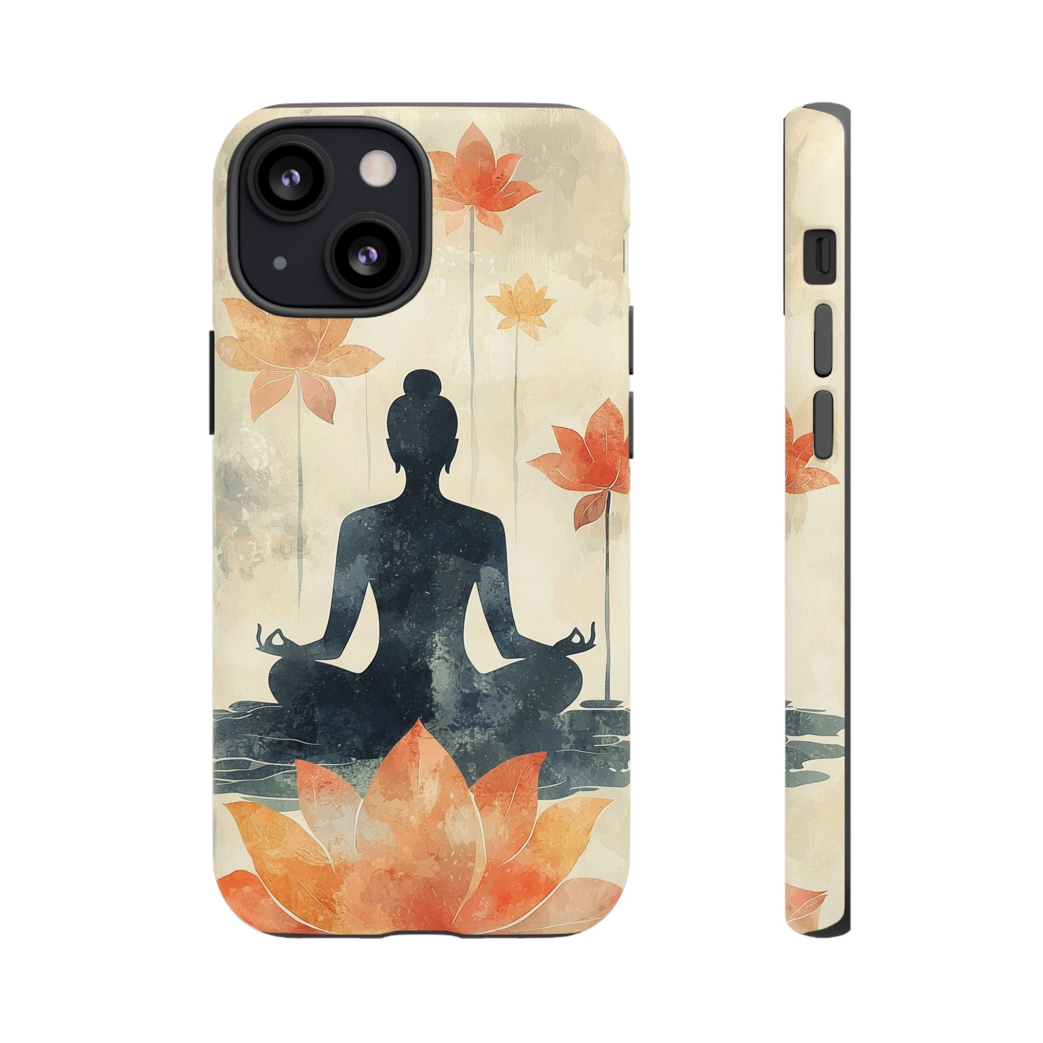 Yoga Lotus iPhone Case | Meditative Silhouette