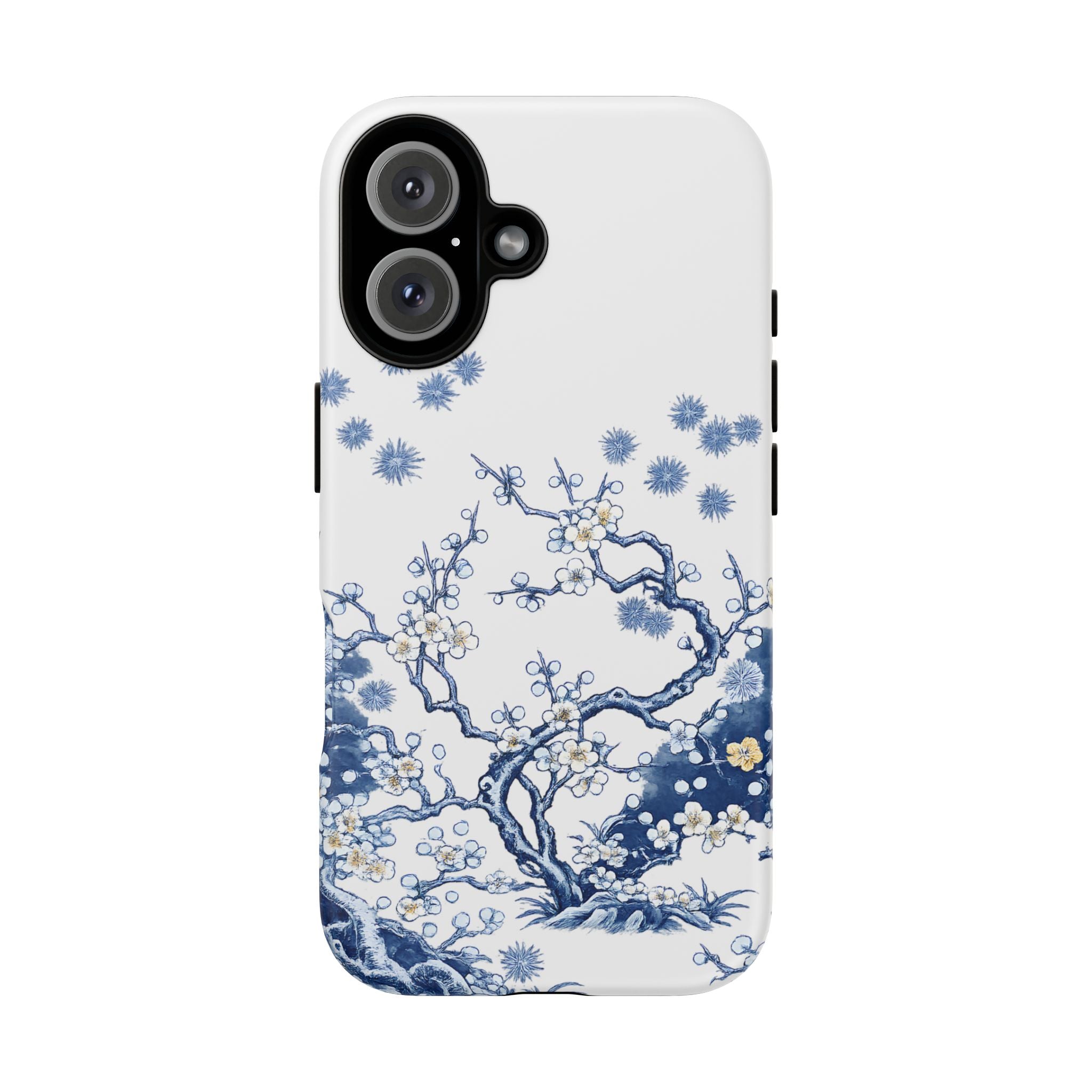 Vintage Blue White Porcelain iPhone Case | Chinoiserie Floral Tough Cover