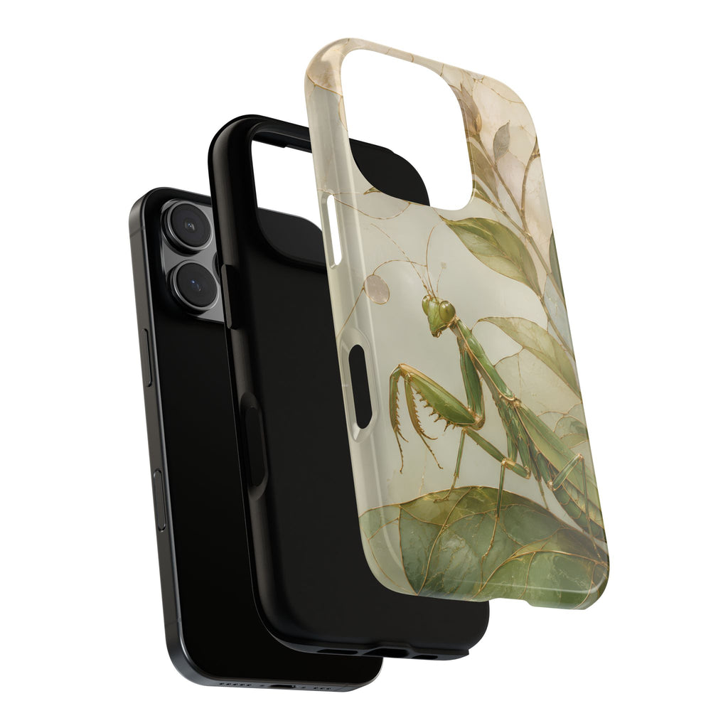 Praying Mantis iPhone Case | Stained Glass Insect iPhone Case