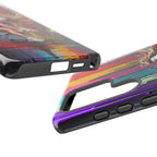 Colour Splash Tennis Samsung Galaxy Phone Case | Vibrant Female Player Art