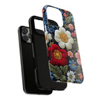 Floral Embroidered Garden iPhone Case
