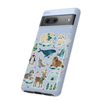 Cute Arctic Animals Tough Google Pixel Phone Case